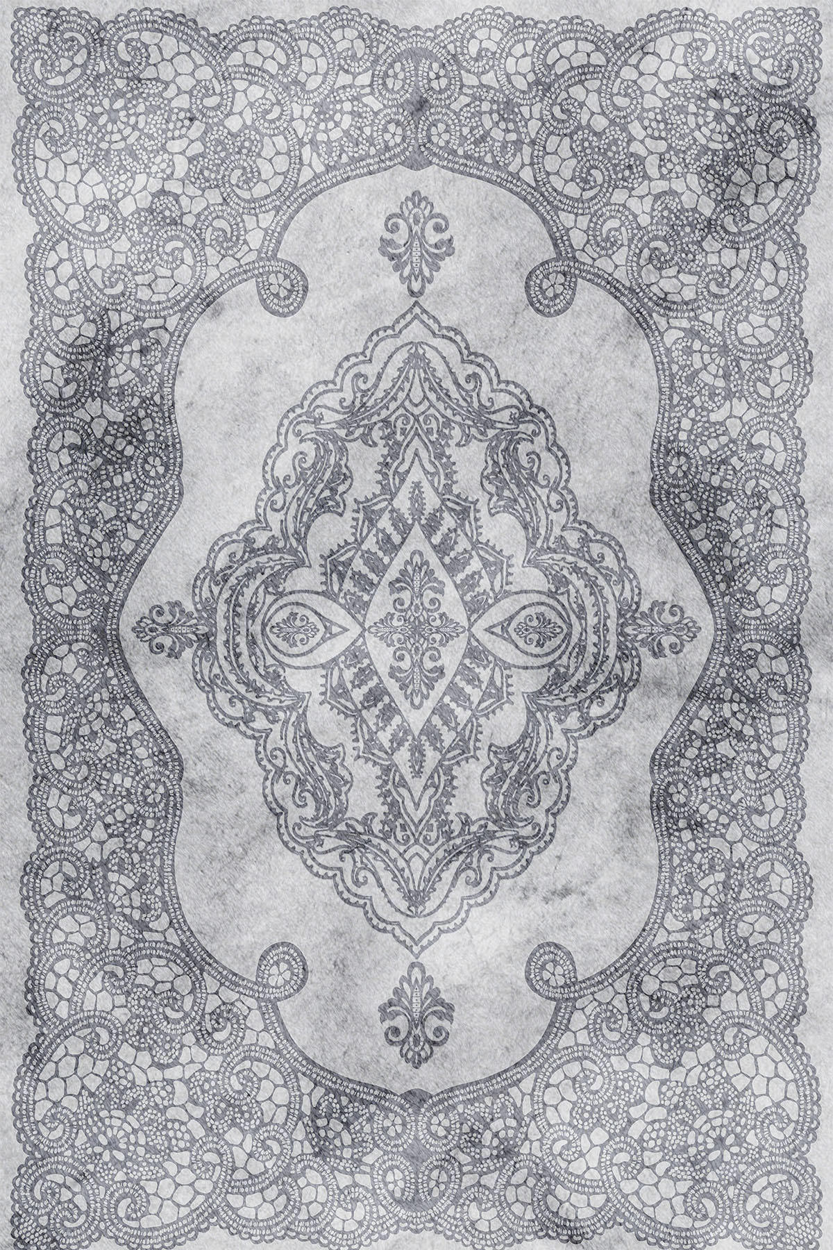 Latte Dizayn Naomi Krem 0.8 mm Pamuk Yıkanabilir İnce Kaymaz Pamuk Taban Dikdörtgen Makine Dokuma Salon Halısı 120x160 cm