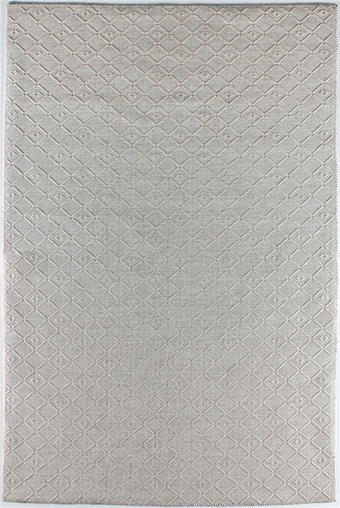 Kreasyon Halı Shadows A0037 Krem 4 mm Pamuk Yumuşak Yıkanabilir İnce Kaymaz Pamuk Taban Dikdörtgen Makine Dokuma Salon Halısı 120x200 cm