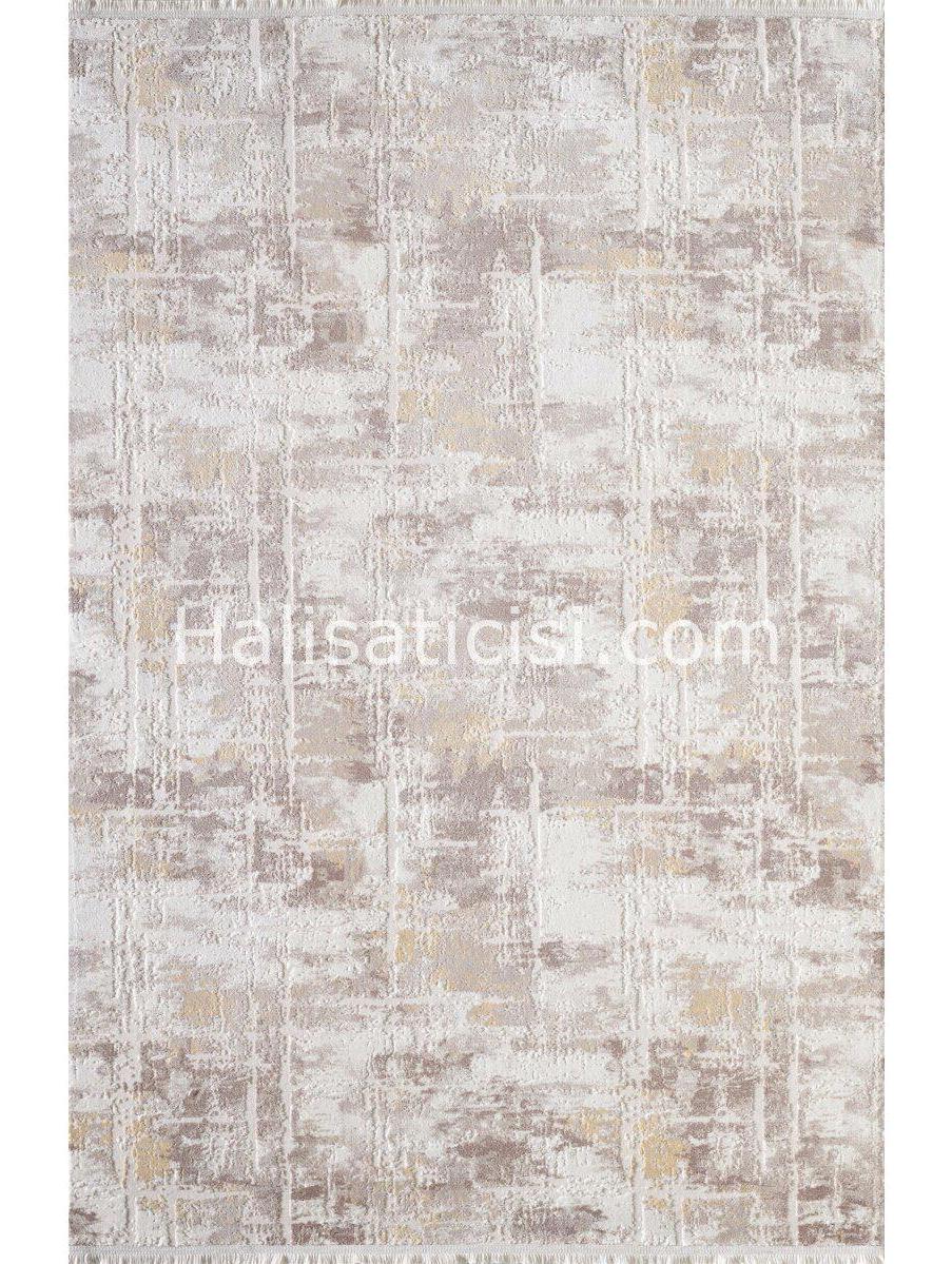 Gümüşsuyu Novastyle 11470 Sarı 9 mm Akrilik Toz Tutmaz Yıkanabilir İnce Kaymaz Dikdörtgen Makine Dokuma Salon Halısı 80x200 cm