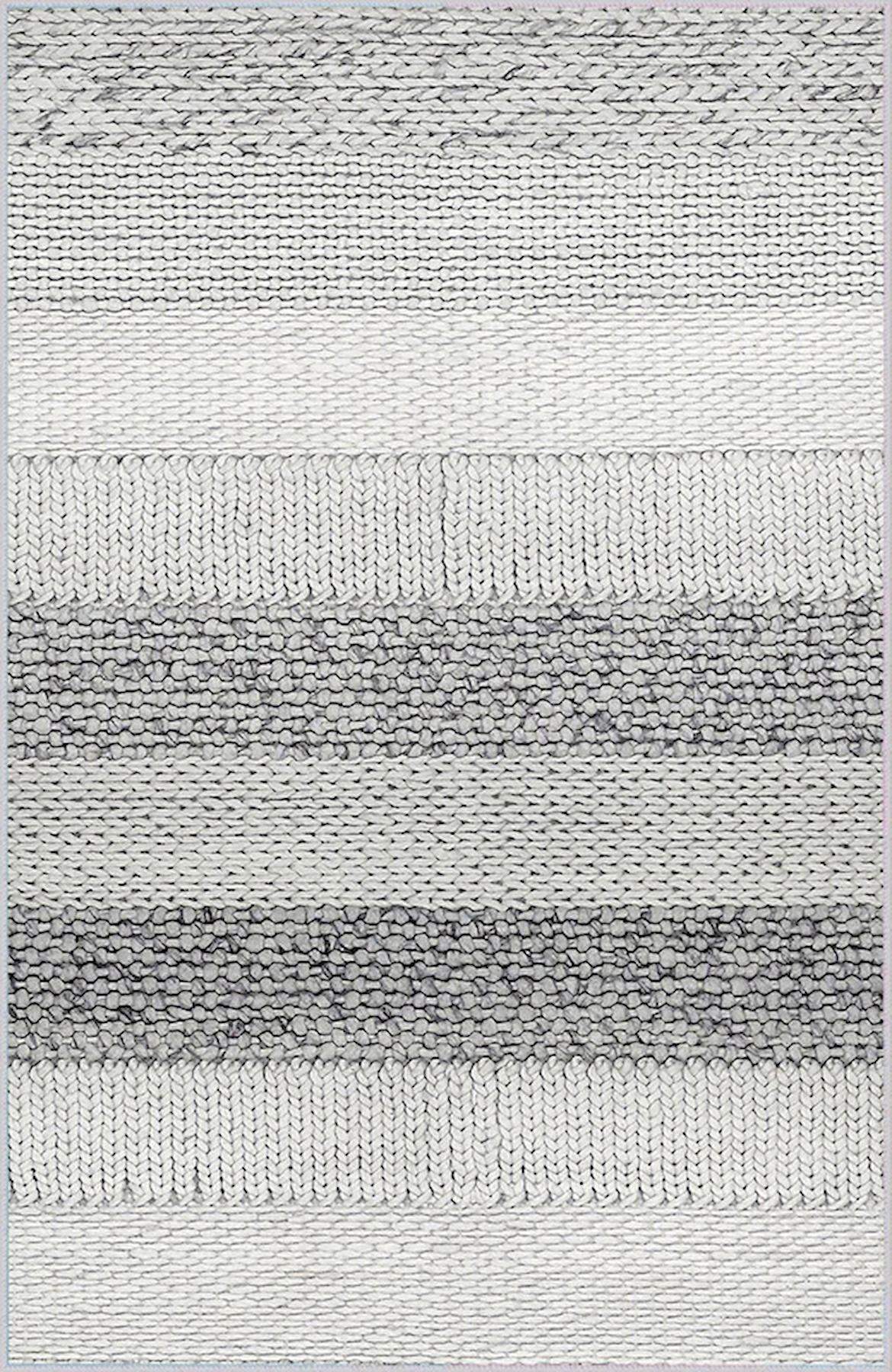Rovigo Home RVG0044-SD1096 Gri 8 mm Polyester Leke Tutmaz Yıkanabilir Orta Kaymaz Dot Taban Dikdörtgen Makine Dokuma Salon Halısı 120x180 cm