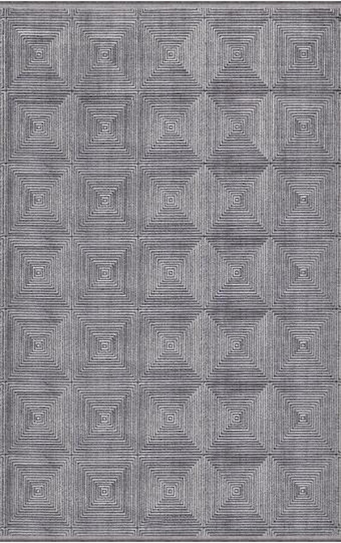 Padişah Sümela 36250 Gri 9 mm Akrilik Yıkanabilir İnce Kaymaz Dikdörtgen Makine Dokuma Salon Halısı 200x290 cm