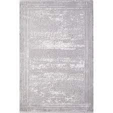 Royal Halı Lootus L018A Gri 10 mm Akrilik Antibakteriyel Yıkanabilir Kalın Kaymaz Lateks Taban Dikdörtgen Makine Dokuma Salon Halısı 100x150 cm