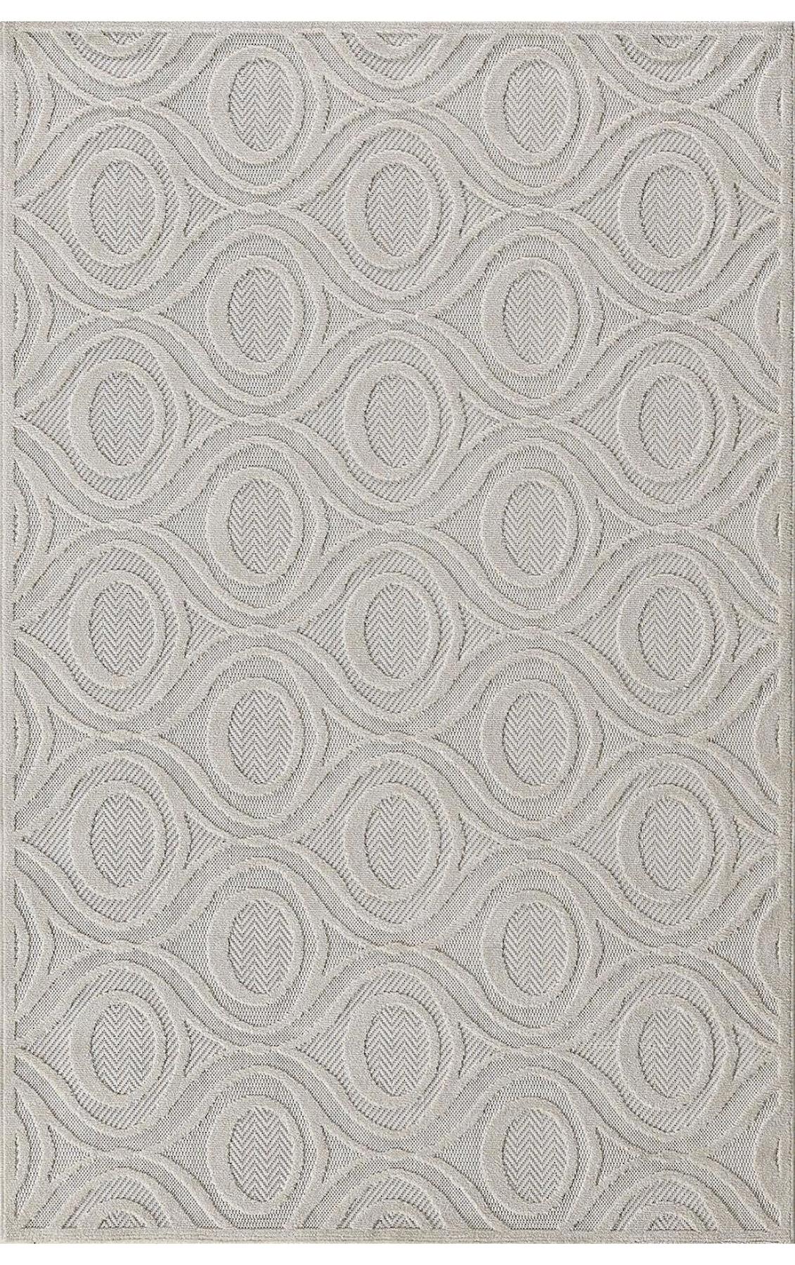 Padişah 54095 Krem 5 mm Polyester Yumuşak Yıkanabilir İnce Kaymaz Dikdörtgen Makine Dokuma Salon Halısı 180x180 cm