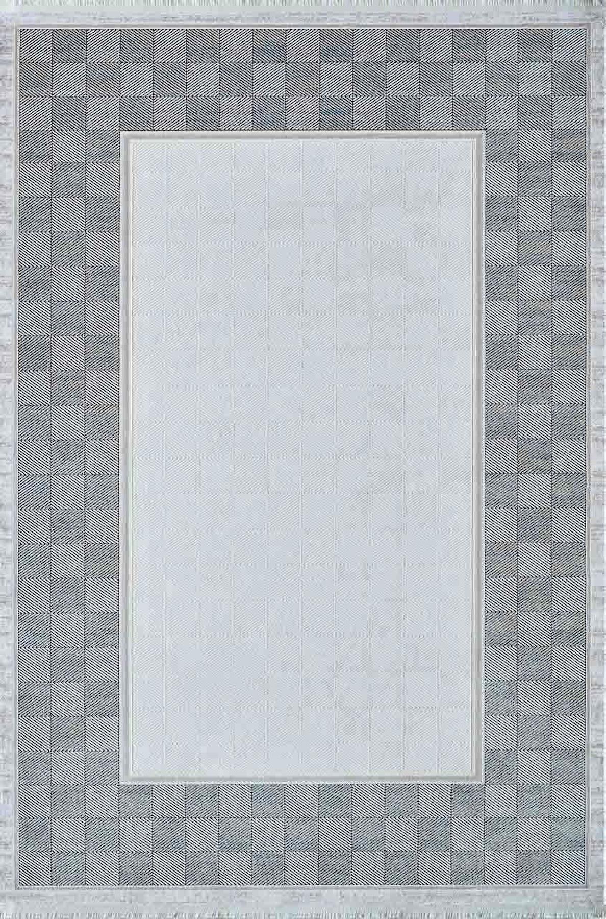 Artemis Halı Mina 09106A Krem 0.8 mm Akrilik Yıkanabilir İnce Kaymaz Jüt Taban Dikdörtgen Makine Dokuma Salon Halısı 100x200 cm