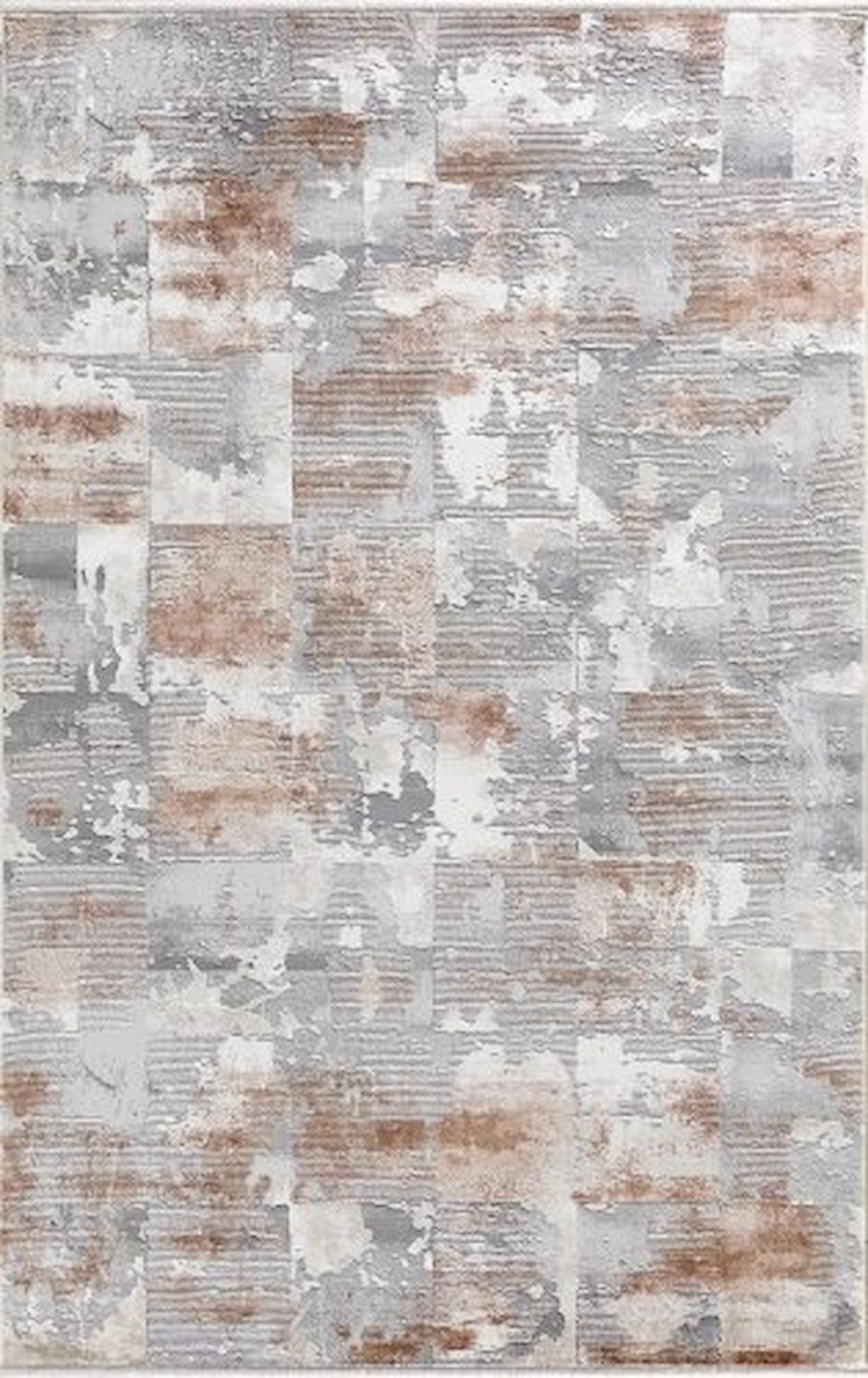 Merinos Therapy 19131 Krem 12 mm Viskon Yumuşak Yıkanabilir kalın Kaymaz Dikdörtgen Makine Dokuma Salon Halısı 120x180 cm