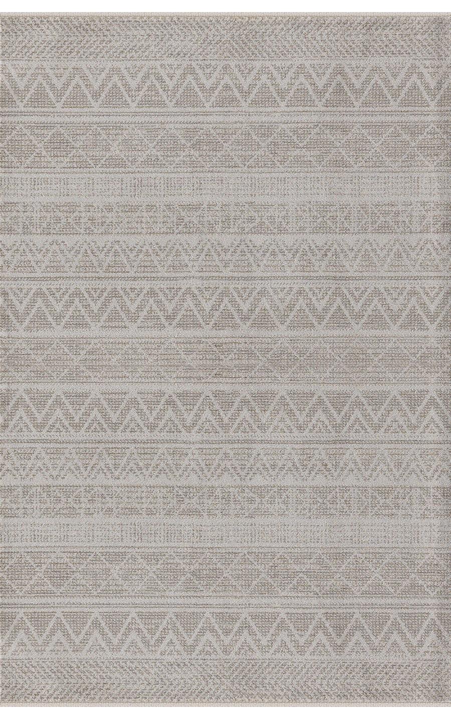 Padişah Truva Vizon 10 mm Polyester Yumuşak Yıkanabilir İnce Kaymaz Dikdörtgen Makine Dokuma Salon Halısı 80x500 cm