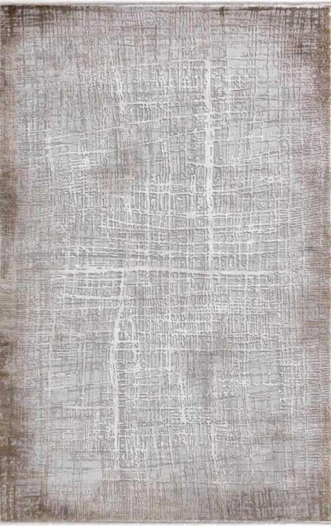 Merinos Therapy 19116 Krem 12 mm Akrilik Yıkanabilir İnce Kaymaz Dikdörtgen Makine Dokuma Salon Halısı 140x200 cm