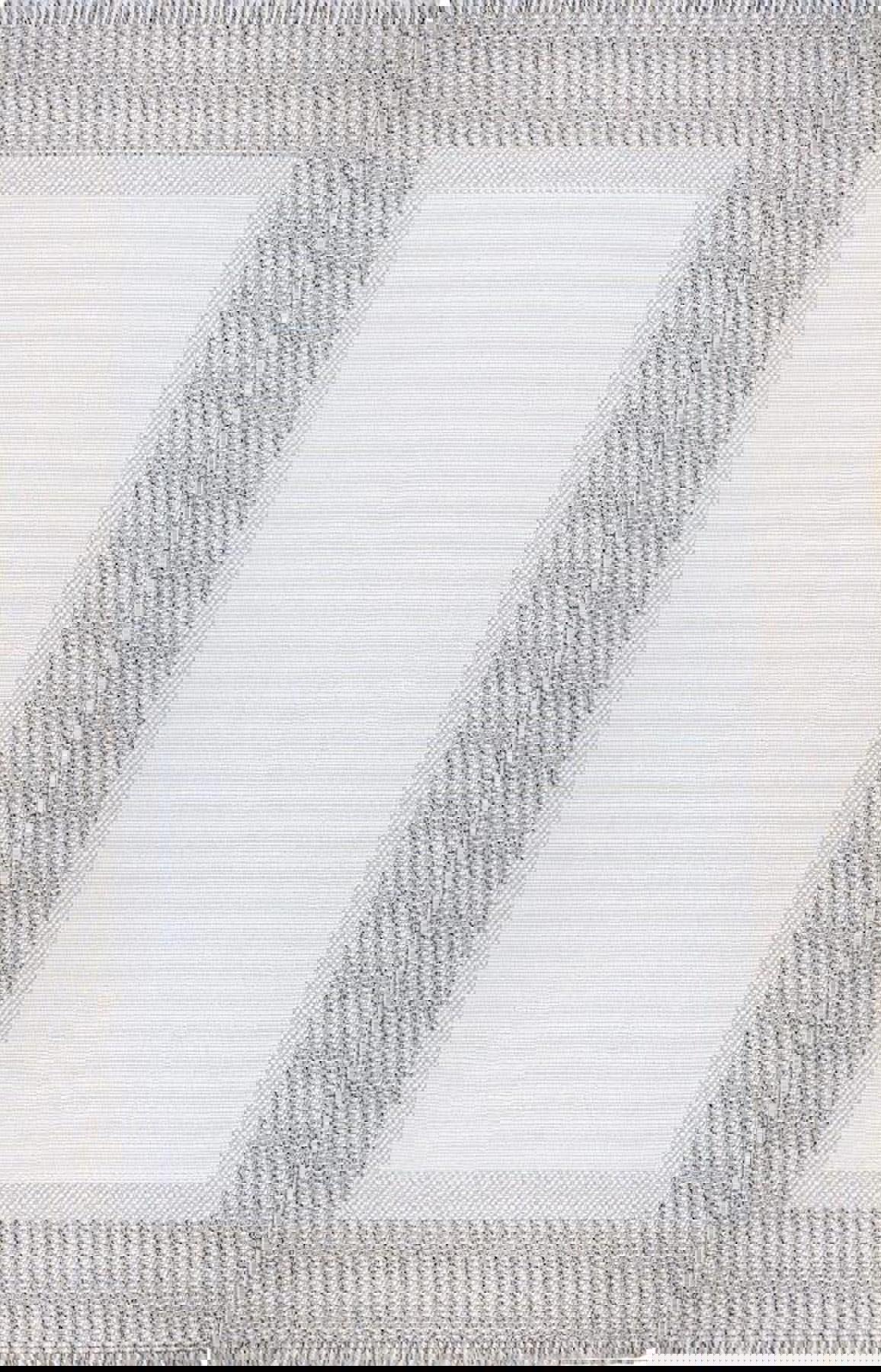 Sanat Halı Lora Plus 3749 Krem 7 mm Polyester Antibakteriyel Yıkanabilir Kalın Kaymaz Lateks Taban Dikdörtgen Makine Dokuma Salon Halısı 160x230 cm