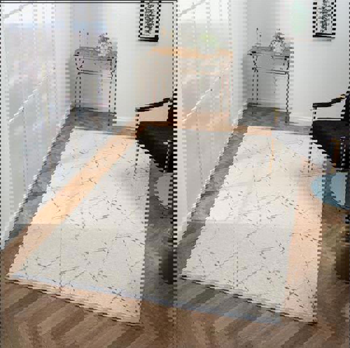 Çam Halı Scarlet SC007G Gri 11 mm Akrilik Silinebilir Yıkanabilir Orta Dikdörtgen Makine Dokuma Salon Halısı 160x235 cm