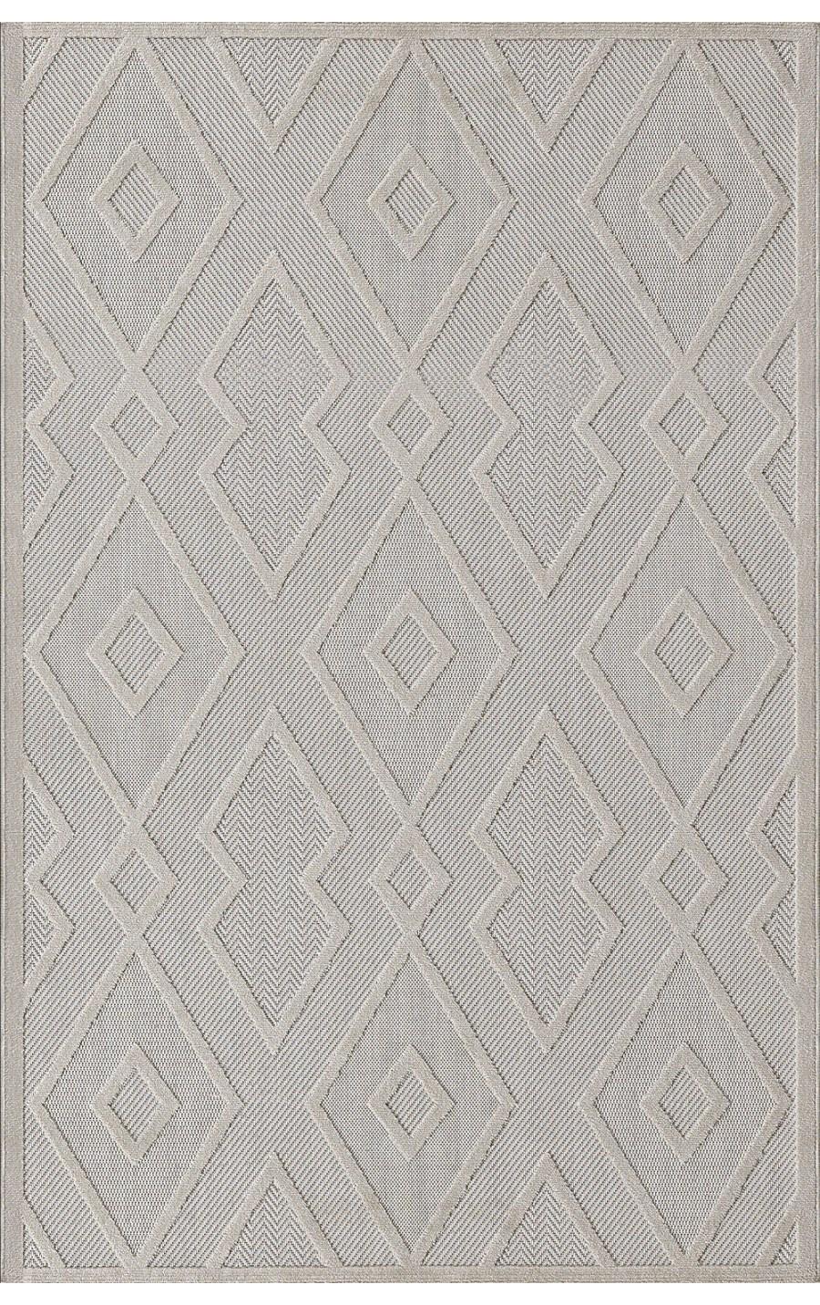 Padişah 54085 Krem 5 mm Polyester Yumuşak Yıkanabilir İnce Kaymaz Dikdörtgen Makine Dokuma Salon Halısı 100x200 cm