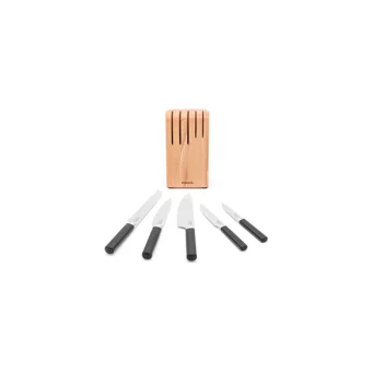 Brabantia Evrekala Shop Ahşap Bıçak Seti Brabantia Bıçak Seti Ve Bloğu