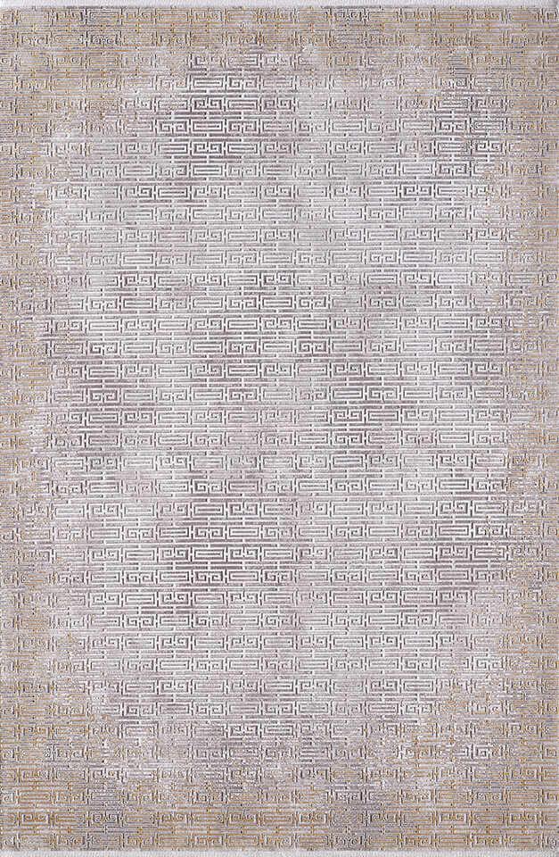 Pierre Cardin Perla XP24B Gri 7 mm Akrilik Yumuşak Yıkanabilir İnce Kaymaz Dikdörtgen Makine Dokuma Salon Halısı 100x200 cm