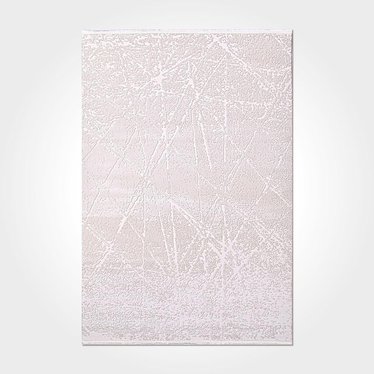 Dekozer Bej Polyester Yıkanabilir İnce Kaymaz Dikdörtgen Makine Dokuma Salon Halısı 100x200 cm