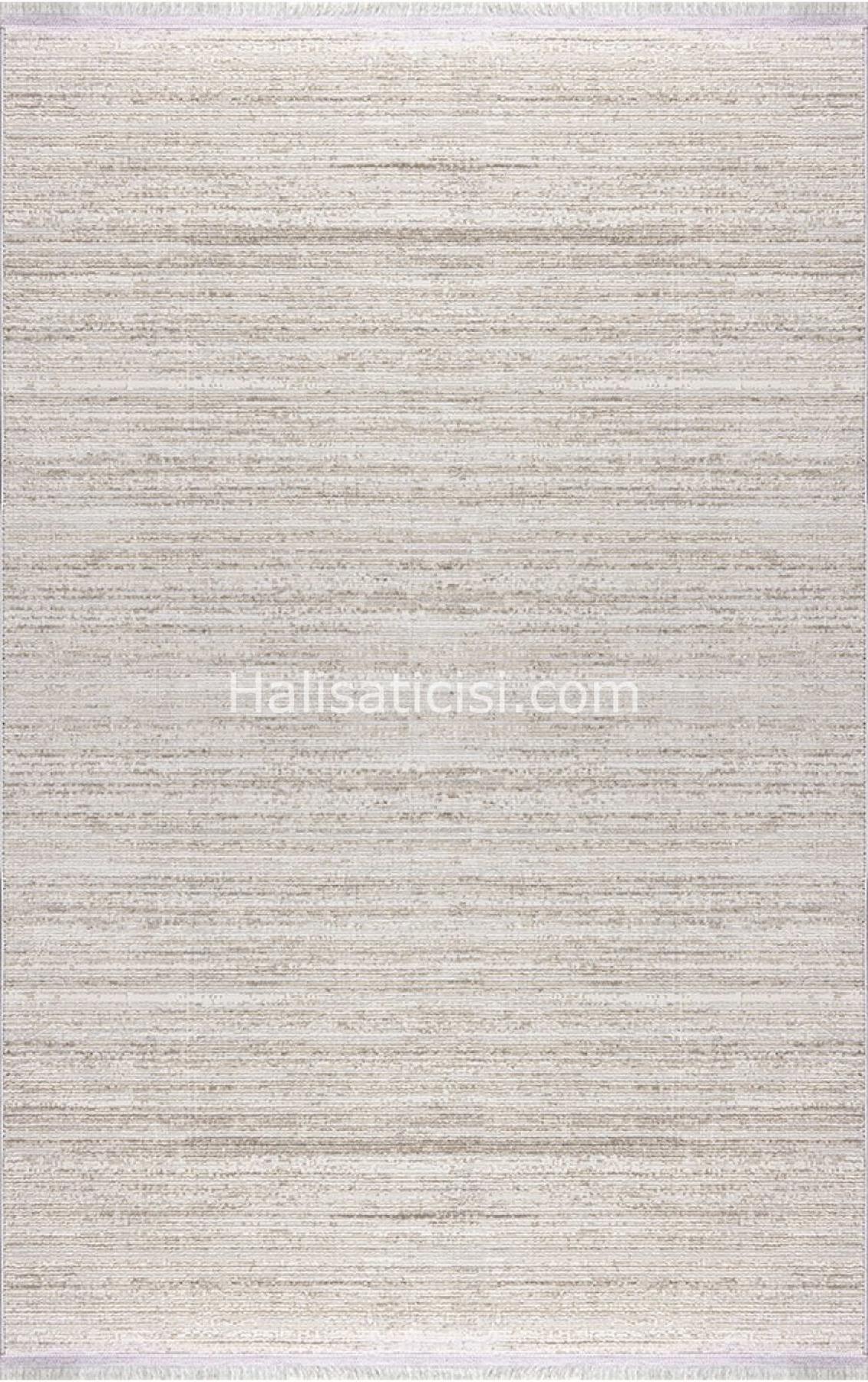 Padişah Aspen 62746 Krem 2 mm Polyester Toz Tutmaz Yıkanabilir İnce Dikdörtgen Makine Dokuma Salon Halısı 300x400 cm