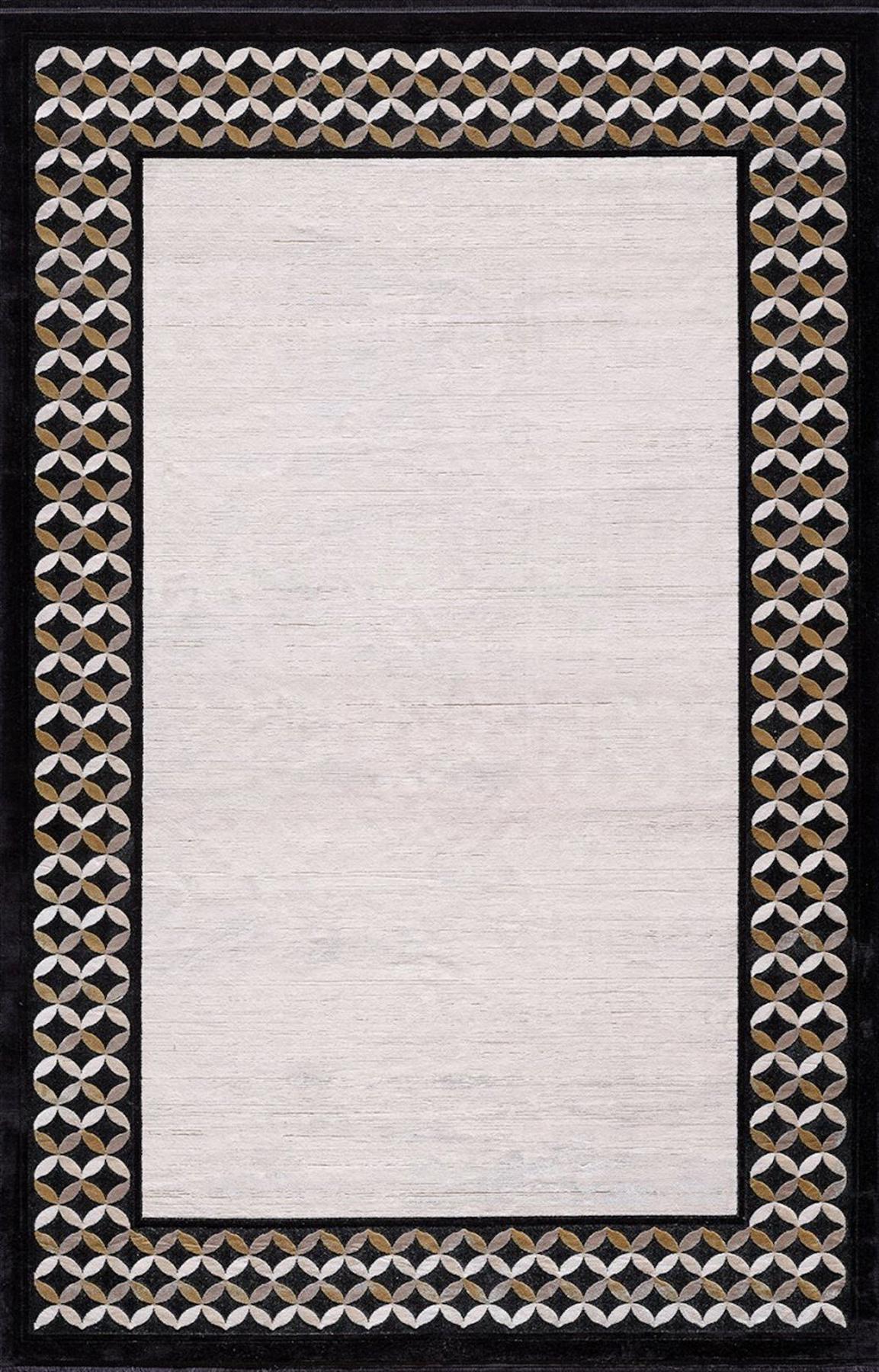 Artemis Halı Ariana 6304L Krem 0.8 mm Akrilik Yıkanabilir İnce Kaymaz Jüt Taban Dikdörtgen Makine Dokuma Salon Halısı 80x150 cm