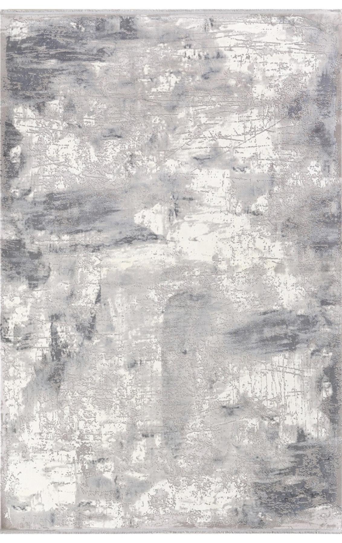 Padişah 31872 Gri 12 mm Akrilik Yumuşak Yıkanabilir İnce Kaymaz Dikdörtgen Makine Dokuma Salon Halısı 300x400 cm