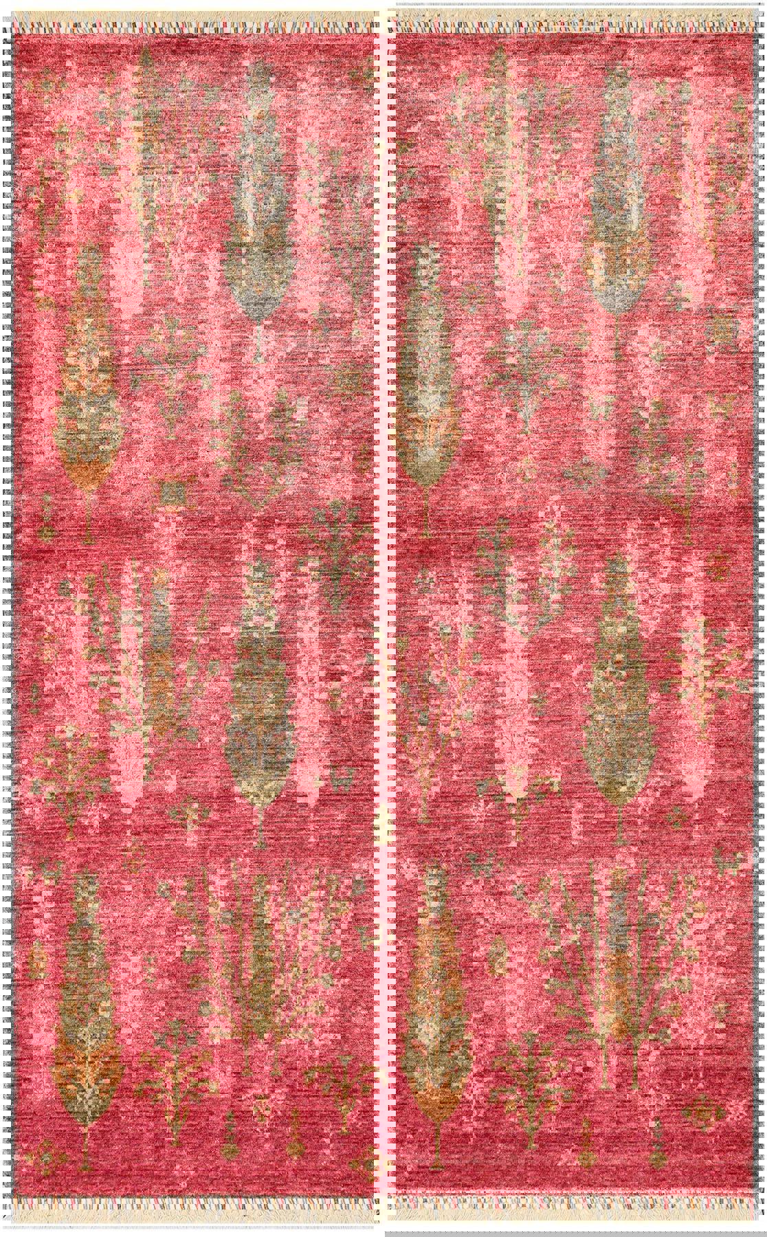Eko Halı Zara ZR08 Çok Renkli 7.5 mm Akrilik Silinebilir Yıkanabilir Orta Kaymaz Dikdörtgen El Dokuması Oturma Odası-Salon Halısı 180x280 cm