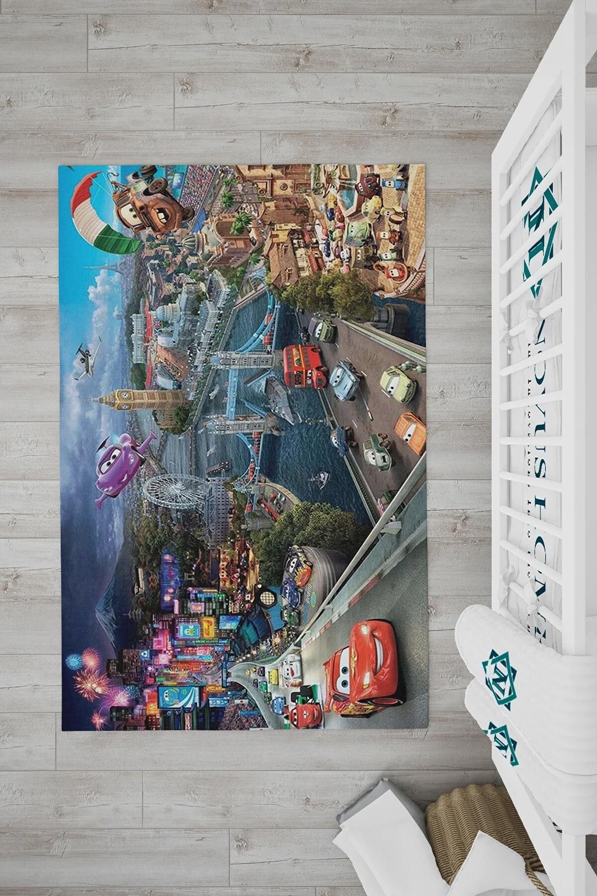Novus Home Verona Serisi Krem 6 mm Polyester Antibakteriyel-Toz Tutmaz-Yalıtıma Yardımcı Yıkanabilir İnce Kaymaz Taban Dikdörtgen Makine Dokuma Çocuk Odası Halısı 80x200 cm