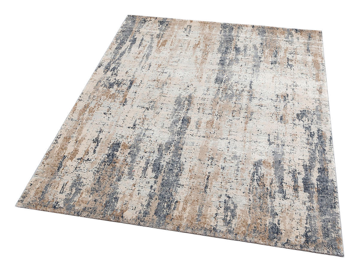 Eko Halı Como Krem 10 mm Akrilik Antibakteriyel Yıkanabilir Orta Kaymaz Dot Taban Dikdörtgen Makine Dokuma Salon Halısı 120x180 cm