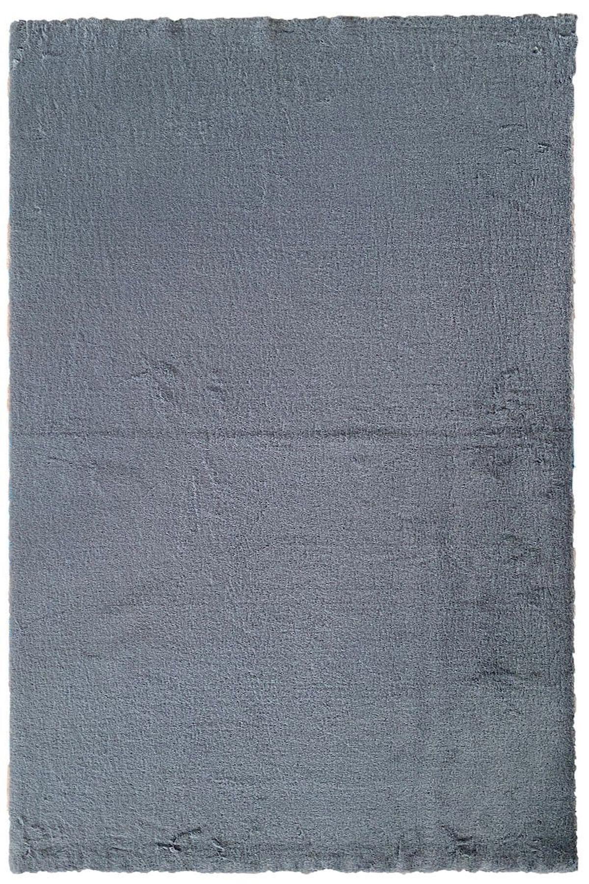 Prizma Home Comfort Krem 2 mm Polyester Yumuşak Yıkanabilir İnce Kaymaz Lateks Taban Dikdörtgen Makine Dokuma Salon Halısı 100x200 cm