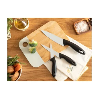 English Home Lydia Çelik 3'lü Bıçak Seti 19-22-27 cm Siyah