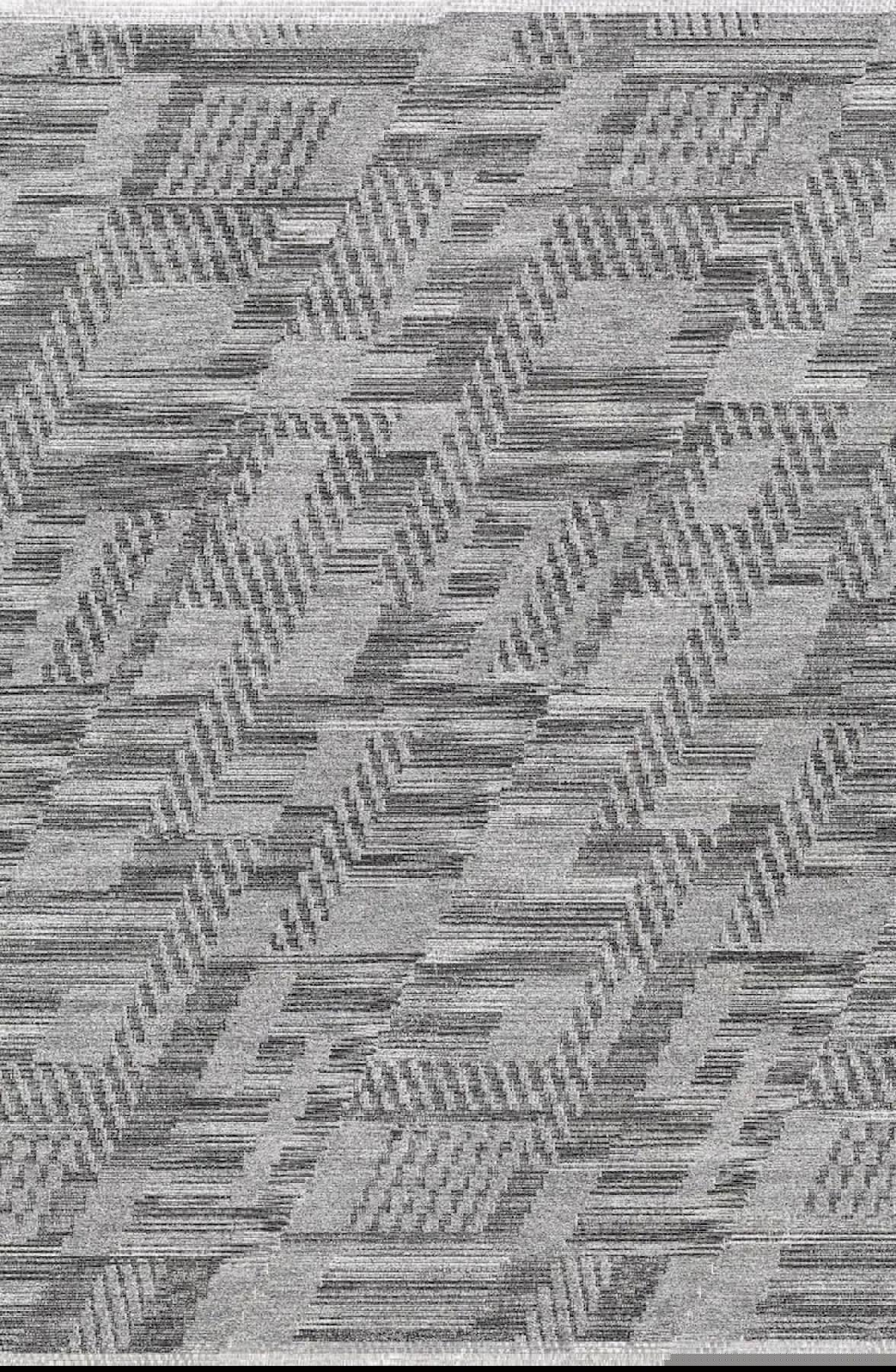 Pierre Cardin Greyna GN05A Gri 0.8 mm Akrilik Antibakteriyel Yıkanabilir İnce Kaymaz Dikdörtgen Makine Dokuma Salon Halısı 100x200 cm