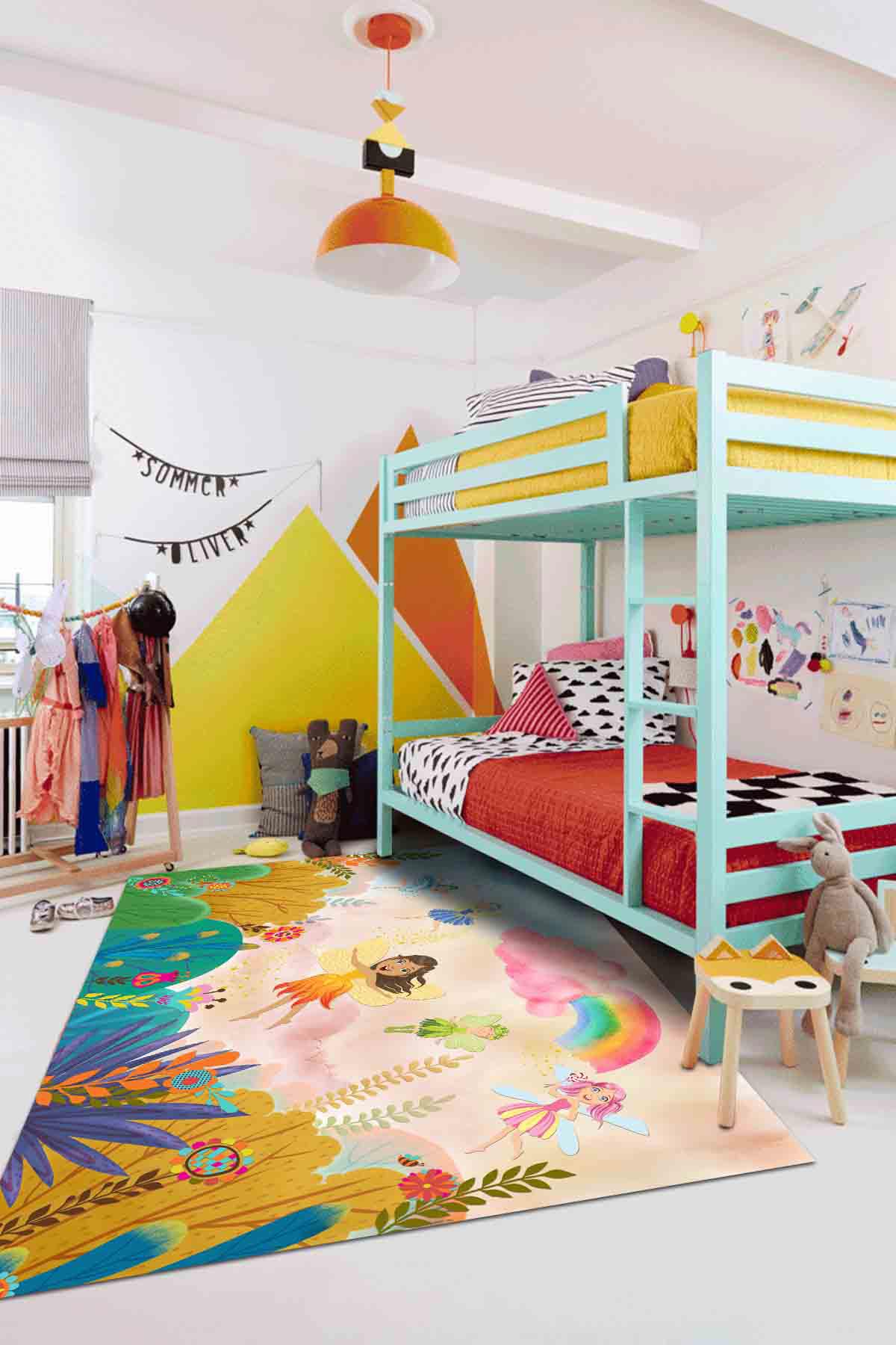Latte Dizayn Enfant Krem 0.5 mm Pamuk Antibakteriyel Yıkanabilir İnce Kaymaz Dikdörtgen Makine Dokuma Salon Halısı 80x140 cm