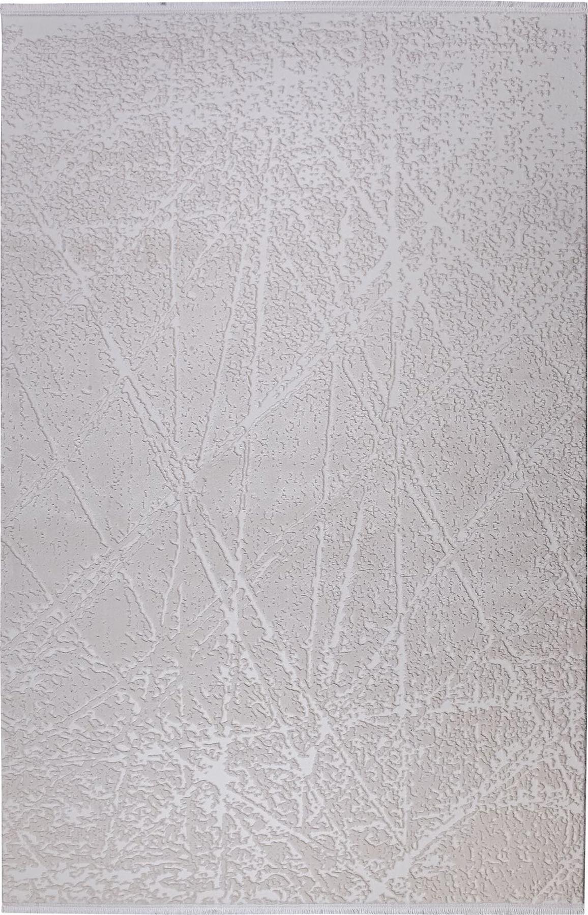 Kreasyon Halı Elkenz 7553 Krem 12 mm Akrilik Yıkanabilir Kalın Pamuk Taban Dikdörtgen Makine Dokuma Salon Halısı 125x200 cm