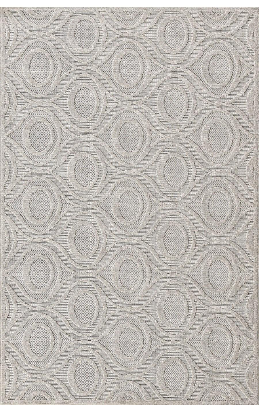 Padişah 54095 Krem 5 mm Polyester Yumuşak Yıkanabilir İnce Kaymaz Dikdörtgen Makine Dokuma Salon Halısı 100x150 cm