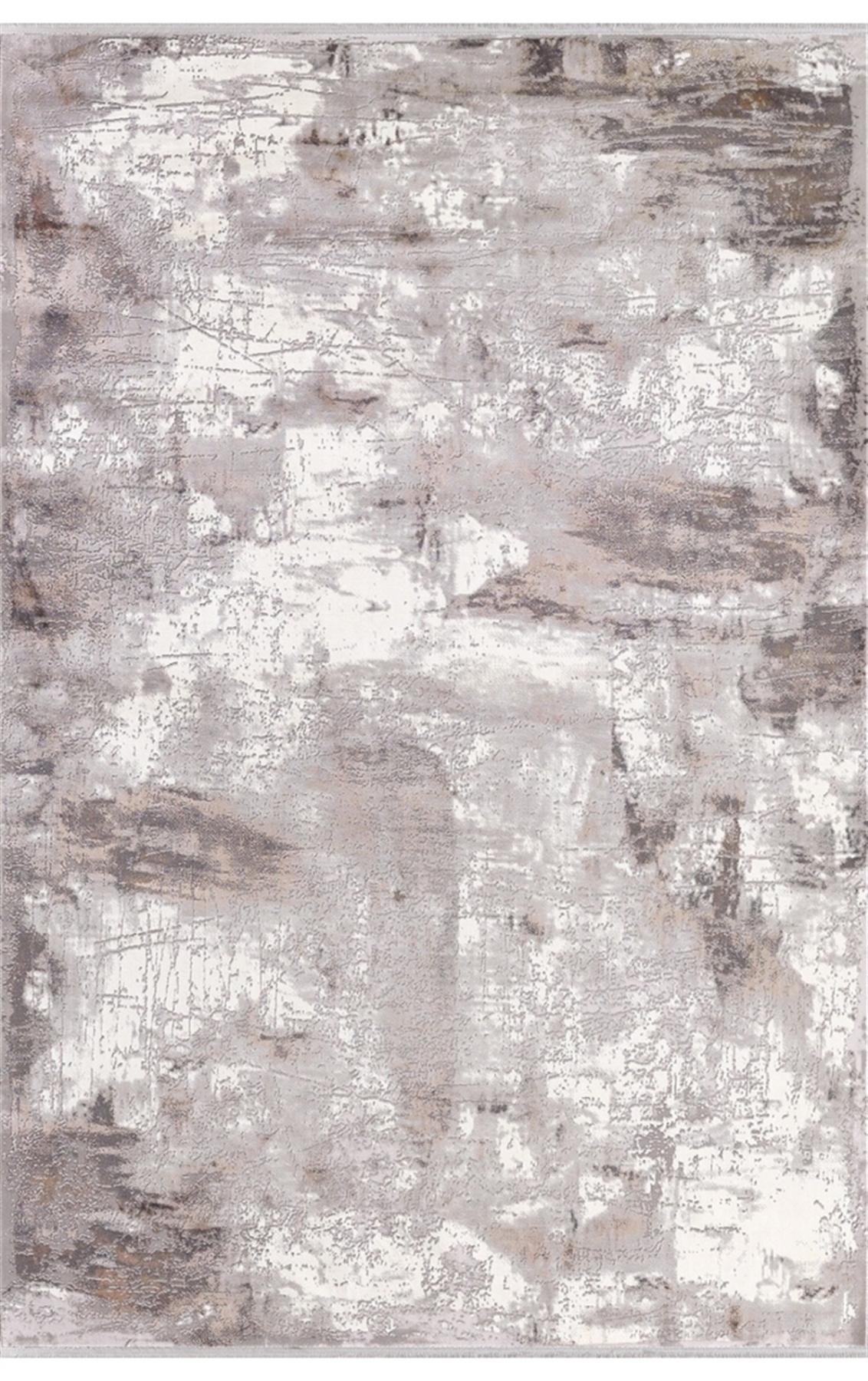 Padişah 31872 Bej 12 mm Akrilik Yumuşak Yıkanabilir İnce Kaymaz Dikdörtgen Makine Dokuma Salon Halısı 80x200 cm