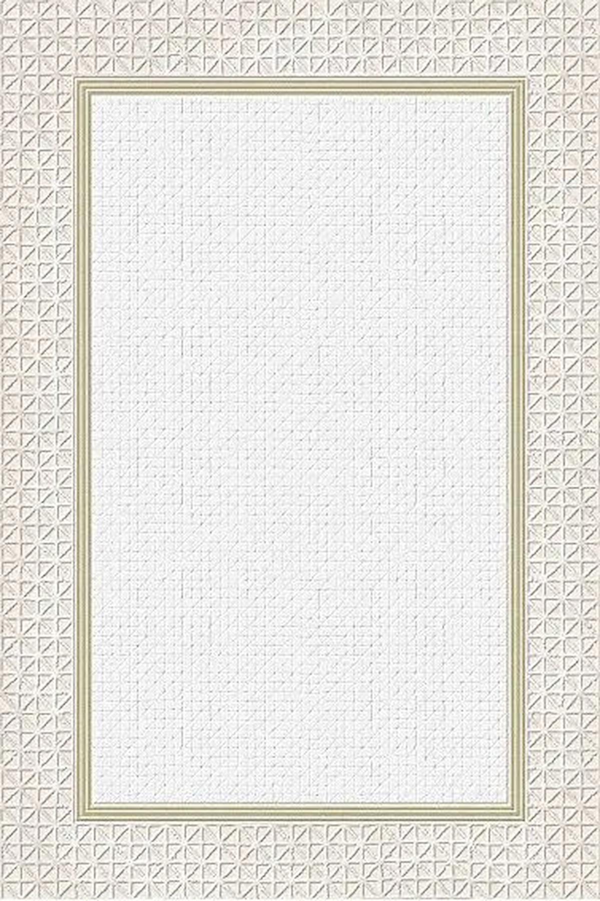 Kreasyon Halı Universal A0304 Krem Yıkanabilir Kalın Pamuk Taban Dikdörtgen Makine Dokuma Salon Halısı 160x230 cm
