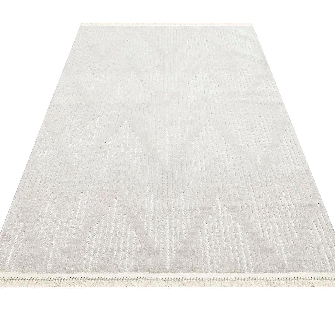 Eko Halı CPT03 Gri 10 mm Polyester Yıkanabilir Orta Dikdörtgen Makine Dokuma Salon Halısı 200x300 cm