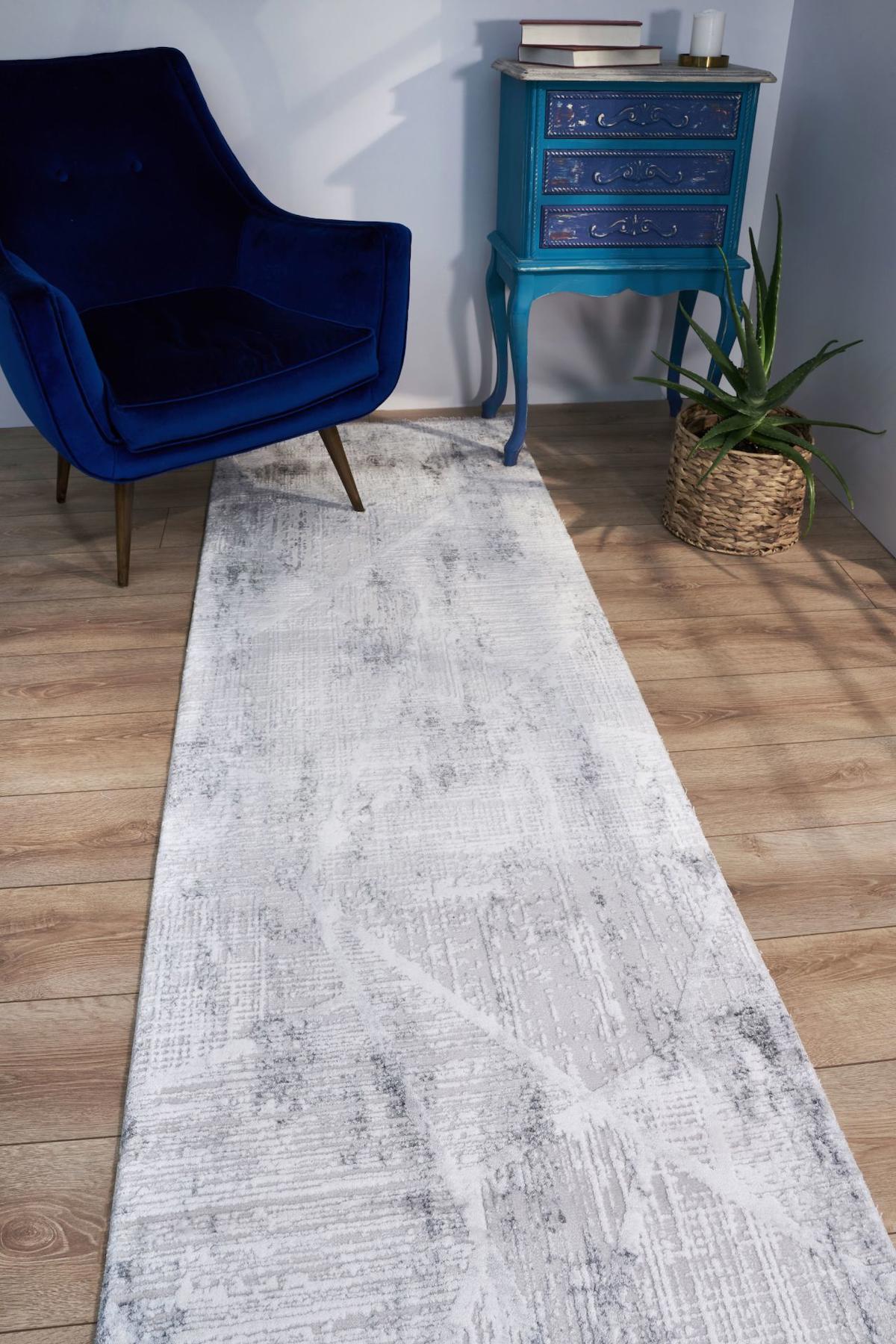 Apex Vivaldi 9741 Çok Renkli Pamuk Yıkanabilir İnce Kaymaz Jüt Taban Dikdörtgen Makine Dokuma Salon Halısı 120x180 cm