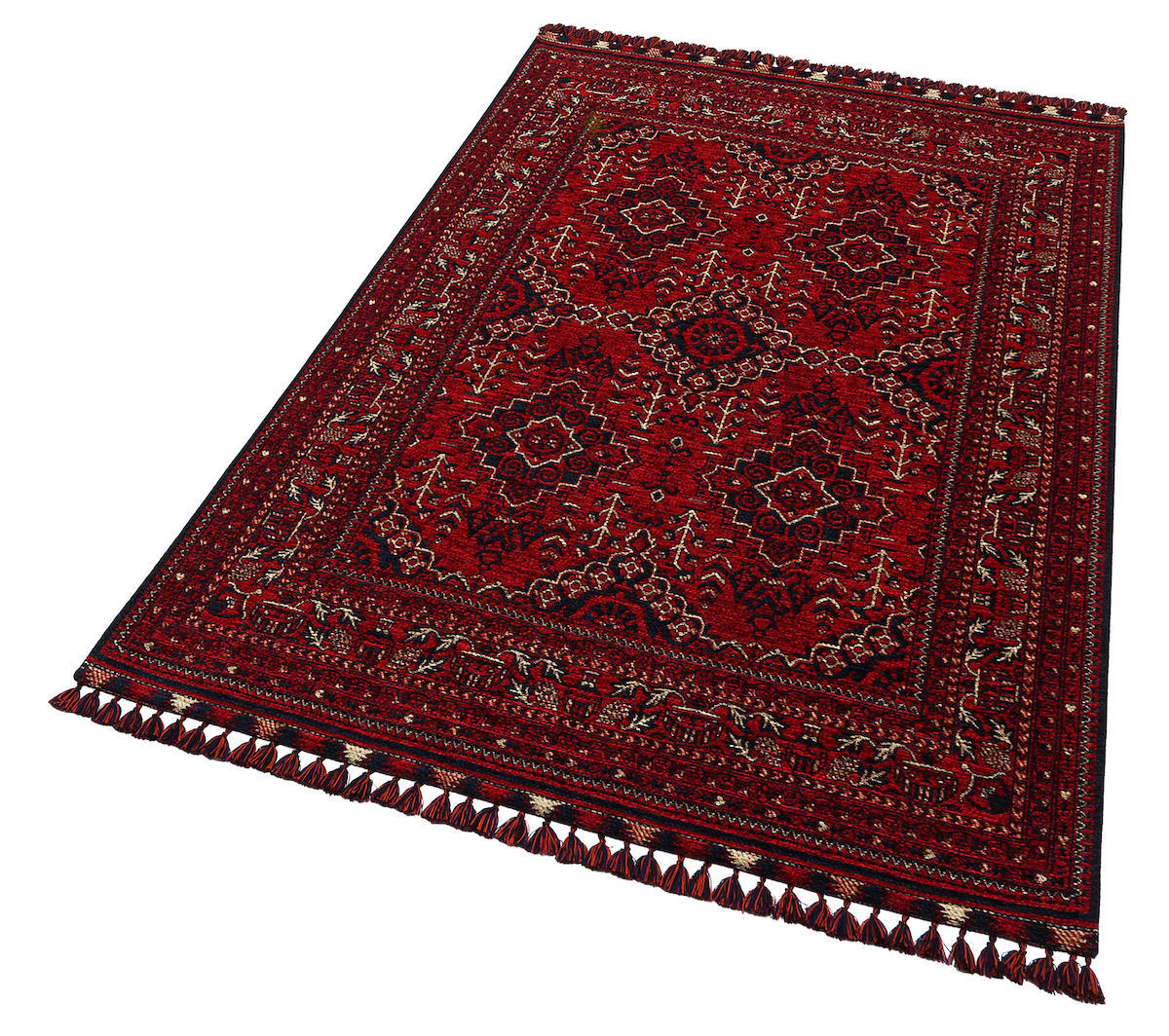 Eko Halı BHR05 Krem 6 mm Şönil Antibakteriyel Yıkanabilir İnce Dikdörtgen Makine Dokuma Salon Halısı 100x200 cm