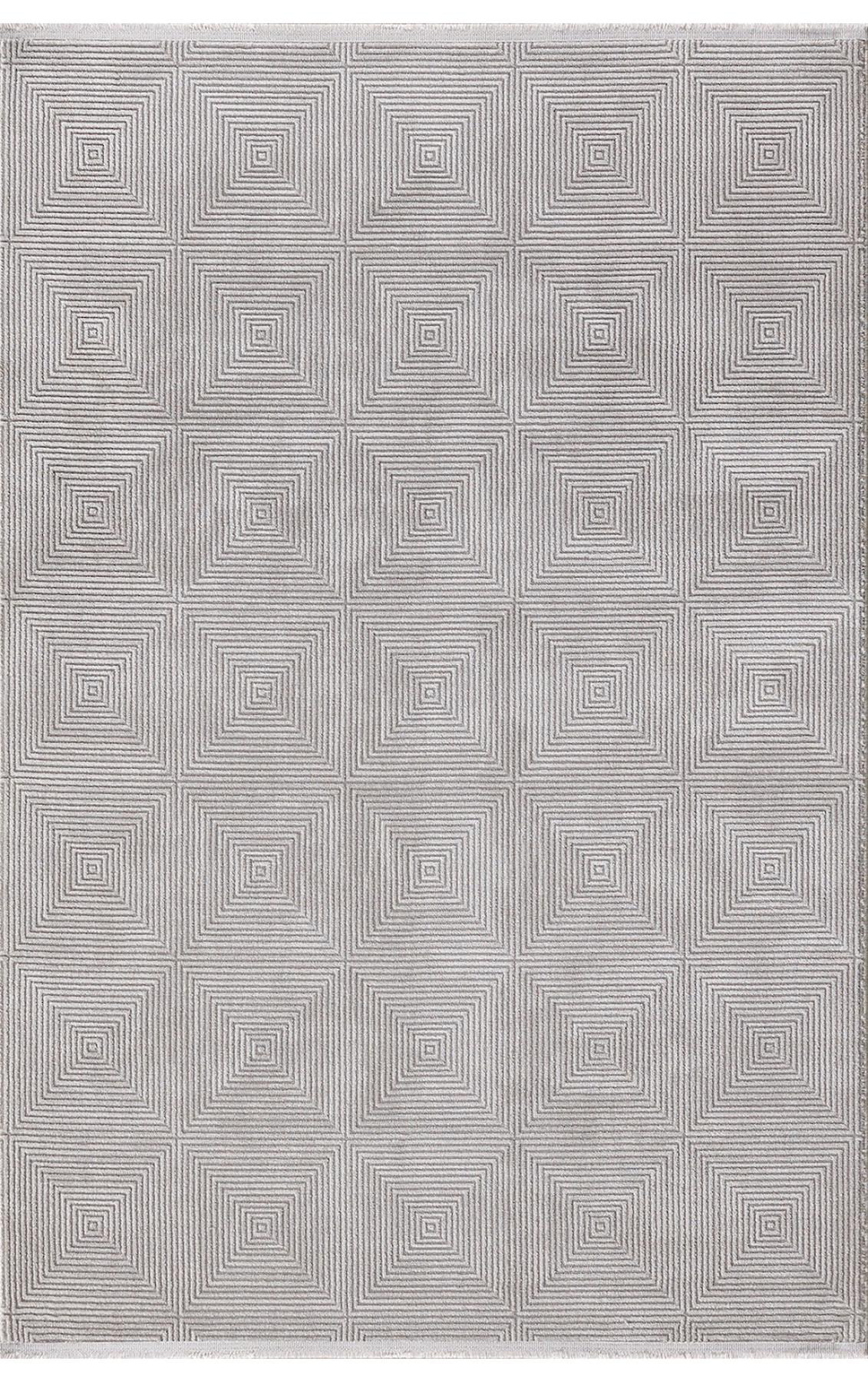 Padişah Sümela 36250 Gri 9 mm Akrilik Yıkanabilir İnce Dikdörtgen Makine Dokuma Salon Halısı 200x290 cm