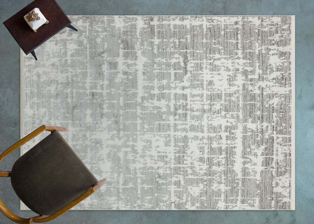 Apex Savannah 9005 Krem Pamuk Yıkanabilir İnce Kaymaz Jüt Taban Dikdörtgen Makine Dokuma Salon Halısı 100x150 cm