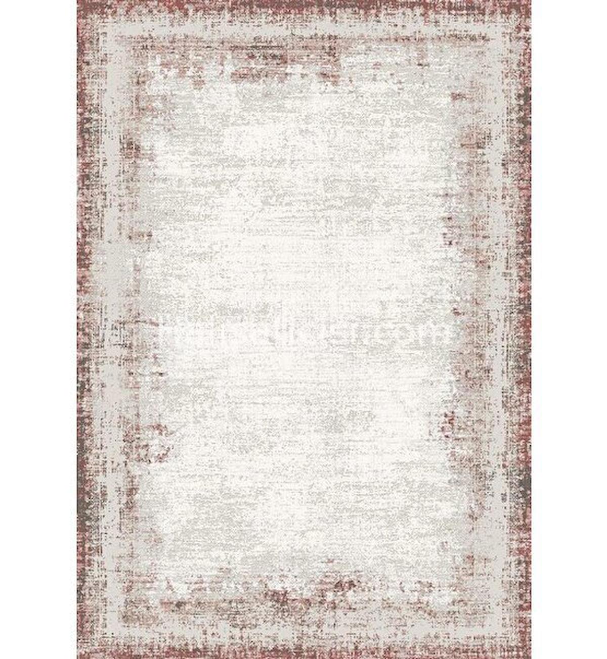 Gümüşsuyu Legro 13717 Krem 8 mm Akrilik Toz Tutmaz Yıkanabilir İnce Kaymaz Dikdörtgen Makine Dokuma Salon Halısı 100x160 cm