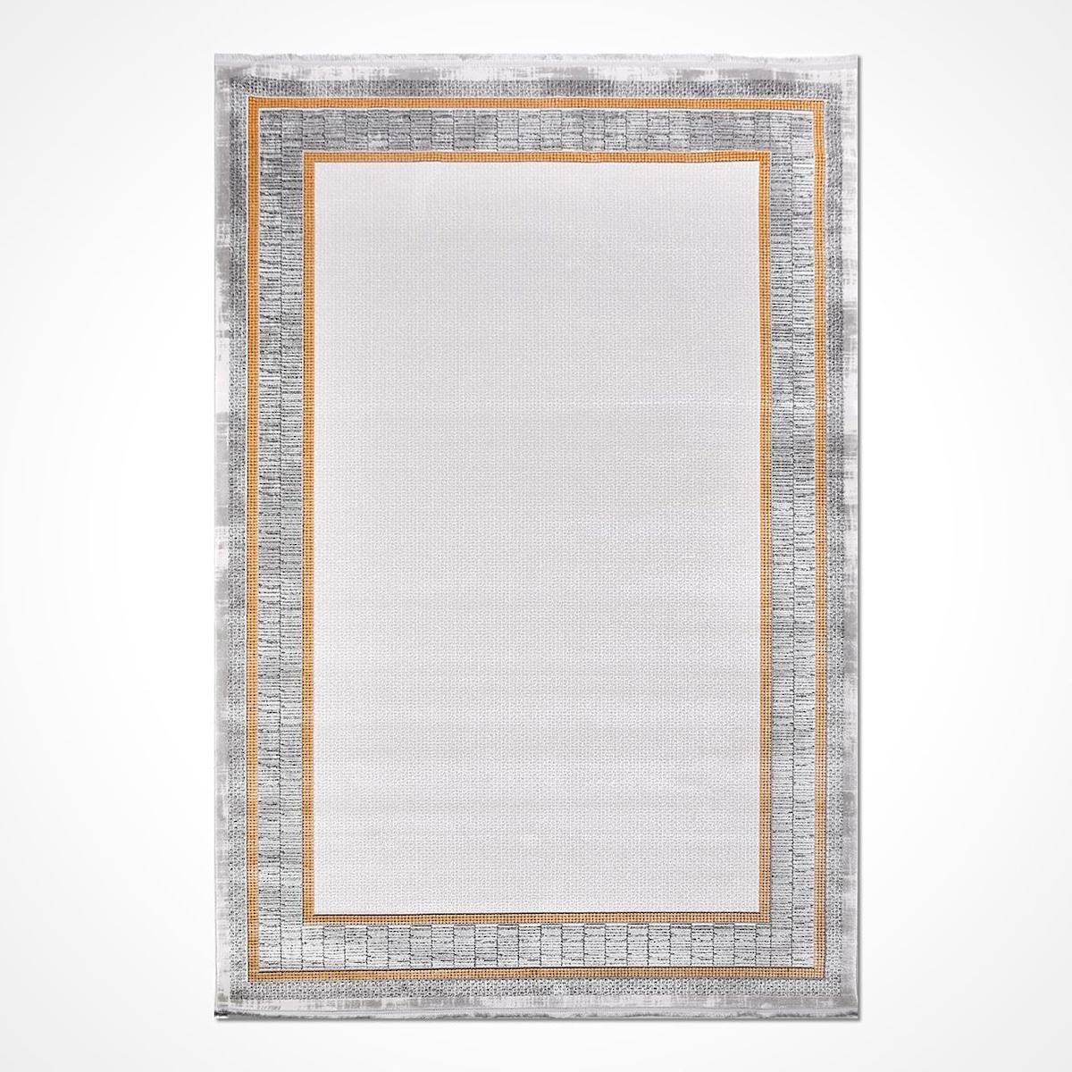 Crea Halı Stone 17165 Krem 8 mm Akrilik Toz Tutmaz Yıkanabilir Orta Dikdörtgen Makine Dokuma Salon Halısı 80x200 cm