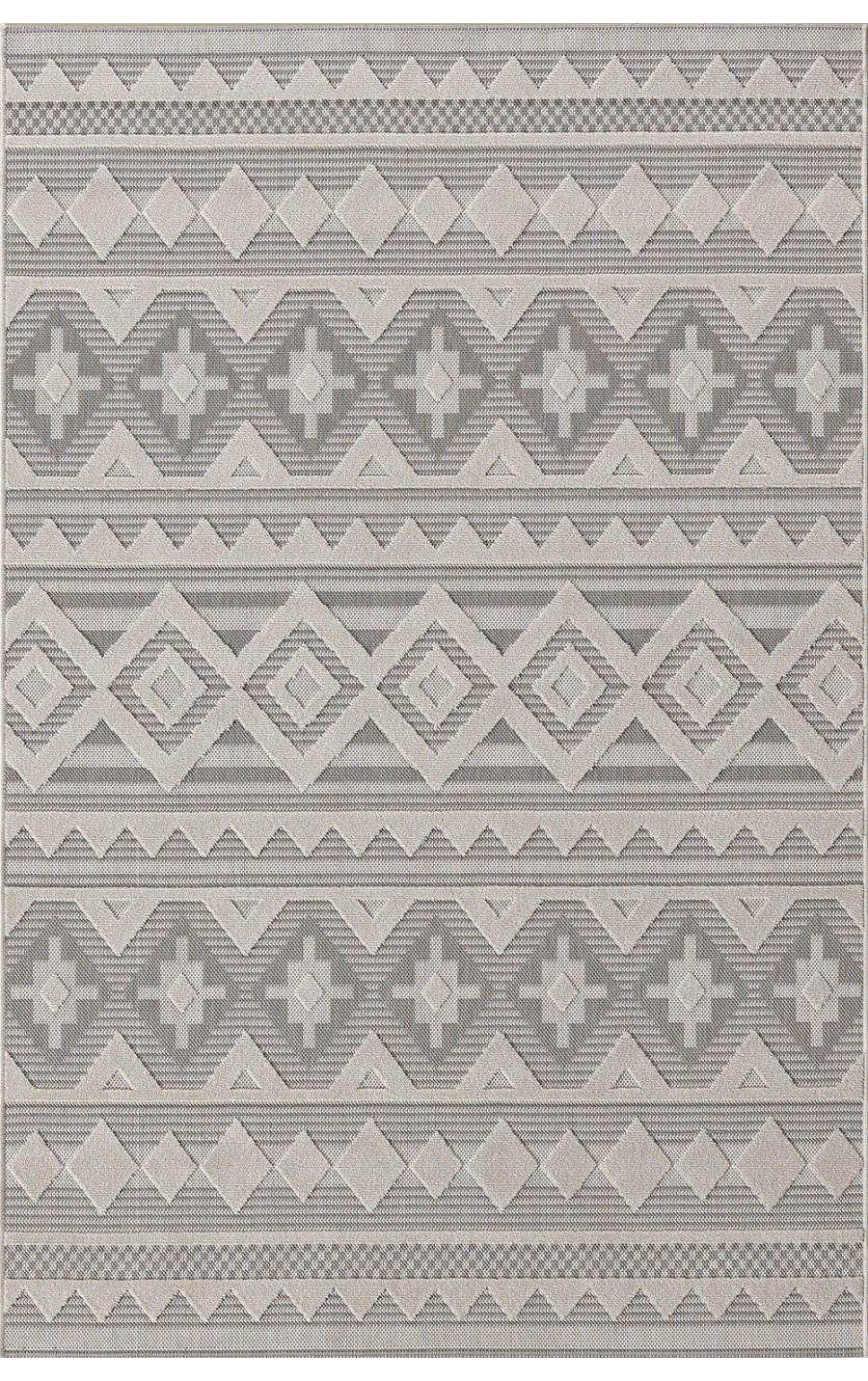 Padişah 54098 Gri 5 mm Polyester Yumuşak Yıkanabilir İnce Kaymaz Dikdörtgen Makine Dokuma Salon Halısı 200x290 cm
