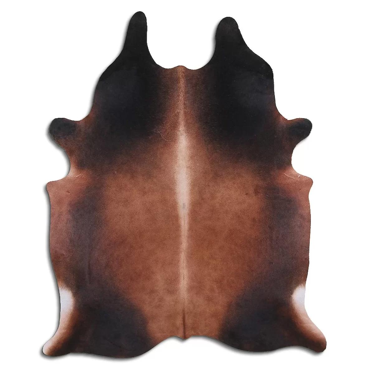 Fiesta Leather Art 35782 Krem 51 mm Deri Toz Tutmaz Yıkanabilir İnce Kaymaz Deri Taban Oval Makine Dokuma Salon Halısı 160x500 cm
