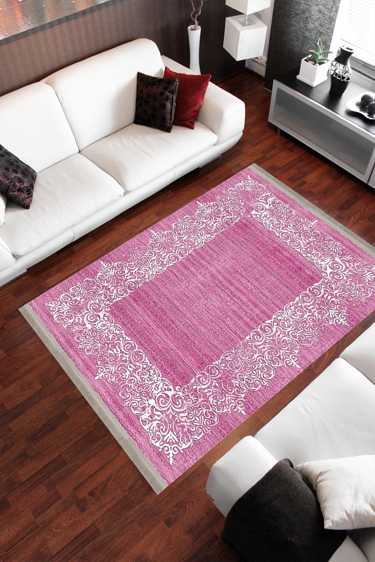 Homier Collection H-KS-3074B Çok Renkli 7 mm Pamuk Antibakteriyel Yıkanabilir Orta Kaymaz Dot Taban Dikdörtgen Makine Dokuma Çocuk Odası Halısı 100x150 cm