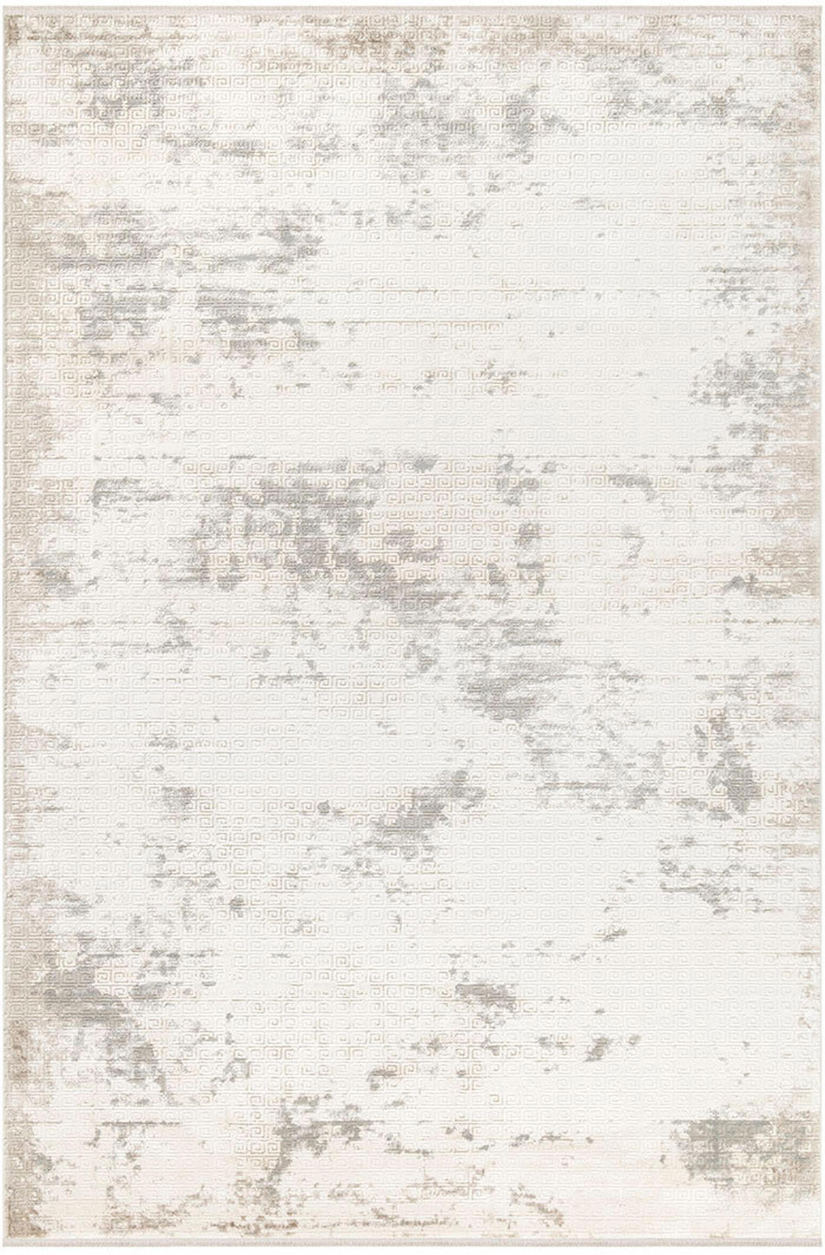 İpek Home Allures 12236 Bej-Kahverengi 8 mm Akrilik Yalıtıma Yardımcı Yıkanabilir Orta Kaymaz Pamuk Taban Dikdörtgen Makine Dokuma Salon Halısı 80x150 cm