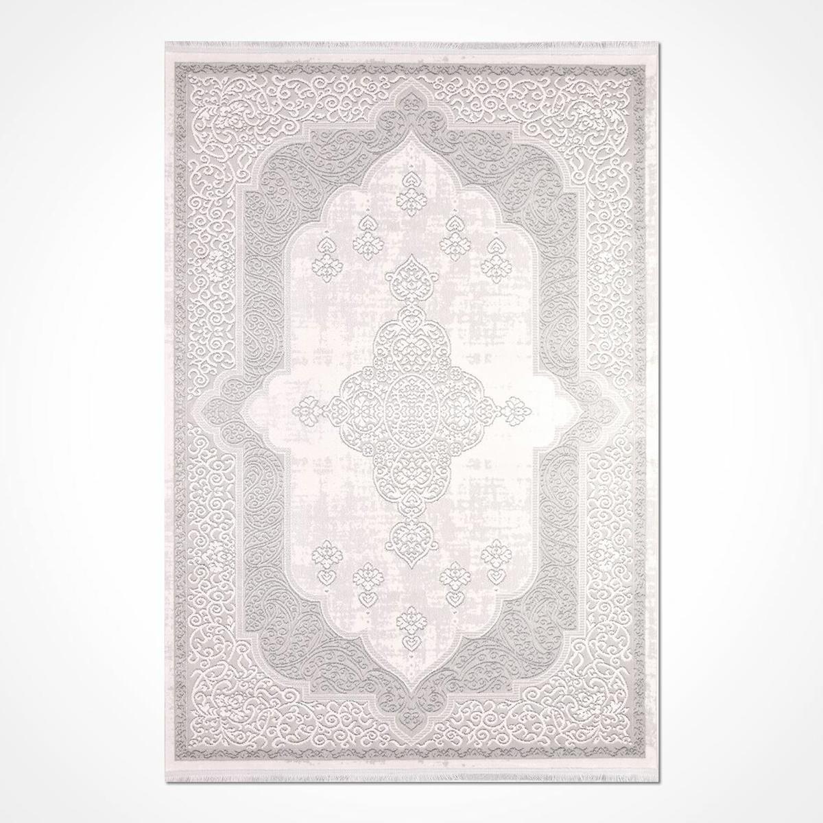 Crea Halı Filika 11252 Krem 8 mm Akrilik Toz Tutmaz Yıkanabilir İnce Dikdörtgen Makine Dokuma Salon Halısı 120x180 cm