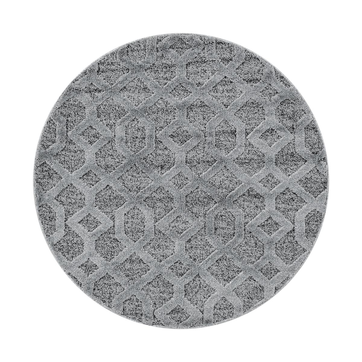 Wide Shop Gri 18 mm Polipropilen Yıkanabilir İnce Kaymaz Jüt Taban Dikdörtgen Makine Dokuma Salon Halısı 100x250 cm