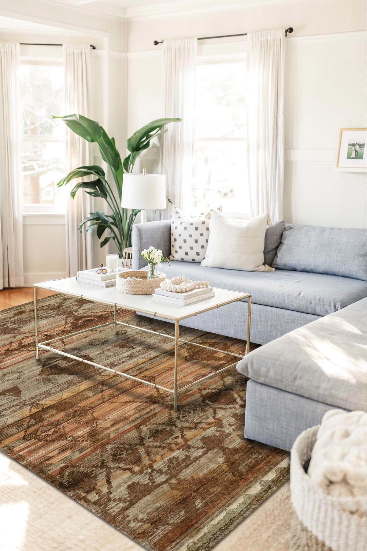 Latte Dizayn Alec Krem 0.8 mm Pamuk Antibakteriyel Yıkanabilir İnce Kaymaz Şönil Taban Dikdörtgen Makine Dokuma Salon Halısı 80x150 cm