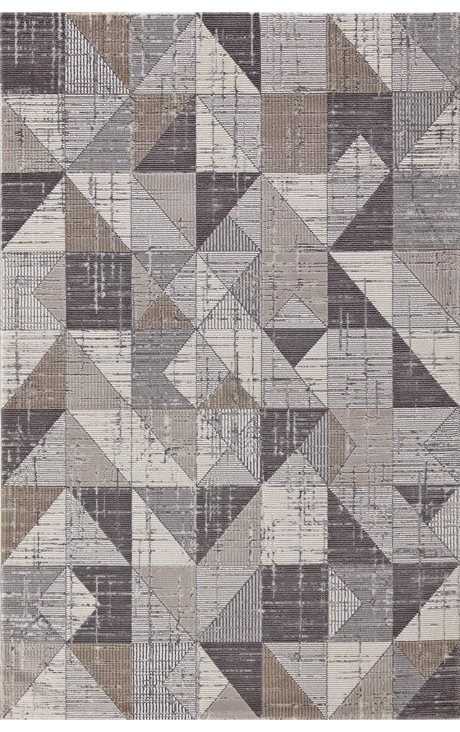 Padişah Paris Krem 9 mm Akrilik Yumuşak Yıkanabilir İnce Kaymaz Dikdörtgen Makine Dokuma Salon Halısı 120x200 cm