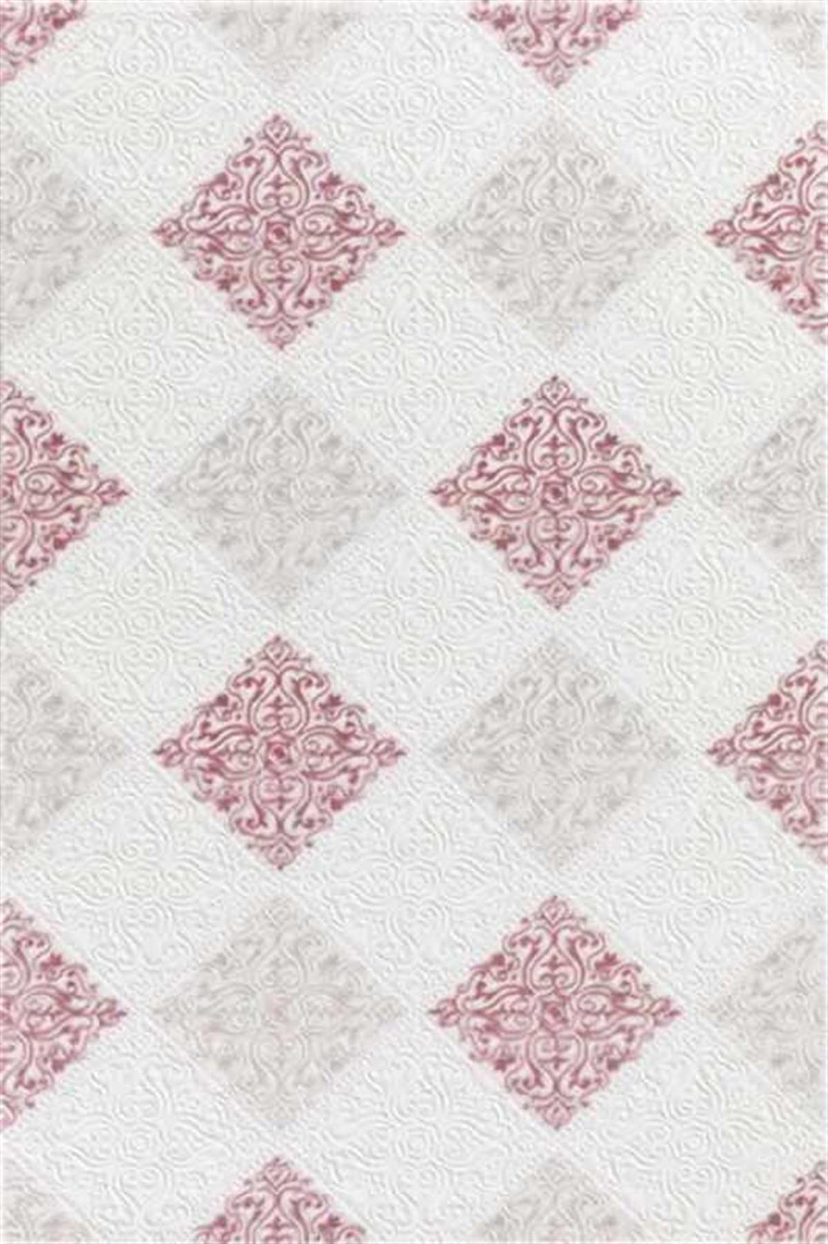 Dinarsu Marmaris MA013 Kırmızı 12 mm Silinebilir Yıkanabilir Orta Kaymaz Dikdörtgen Makine Dokuma Oturma Odası Halısı 160x230 cm