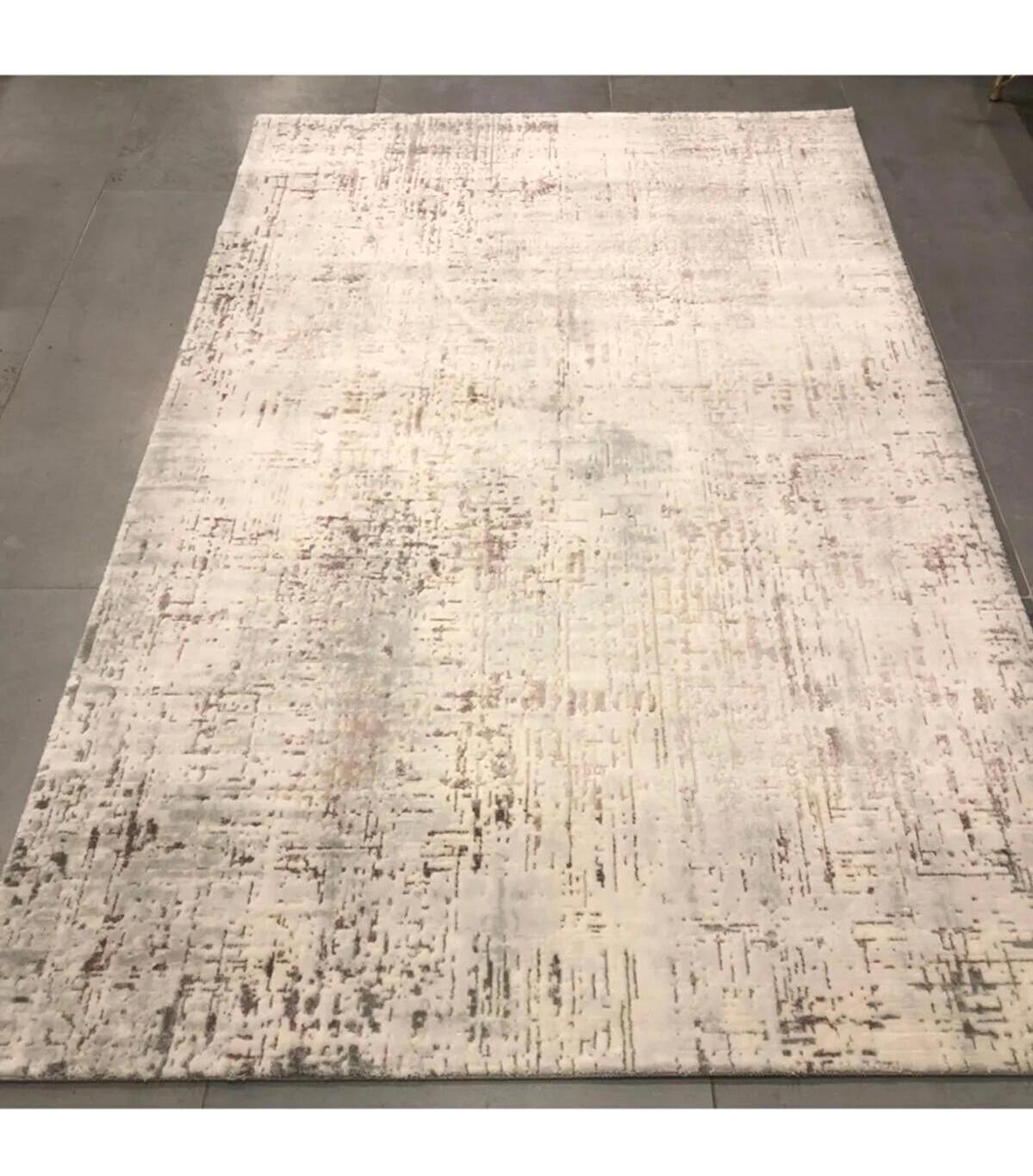 Artemis Halı Amour 5752A Krem 11 mm Akrilik Yıkanabilir İnce Kaymaz Jüt Taban Dikdörtgen Makine Dokuma Salon Halısı 100x300 cm