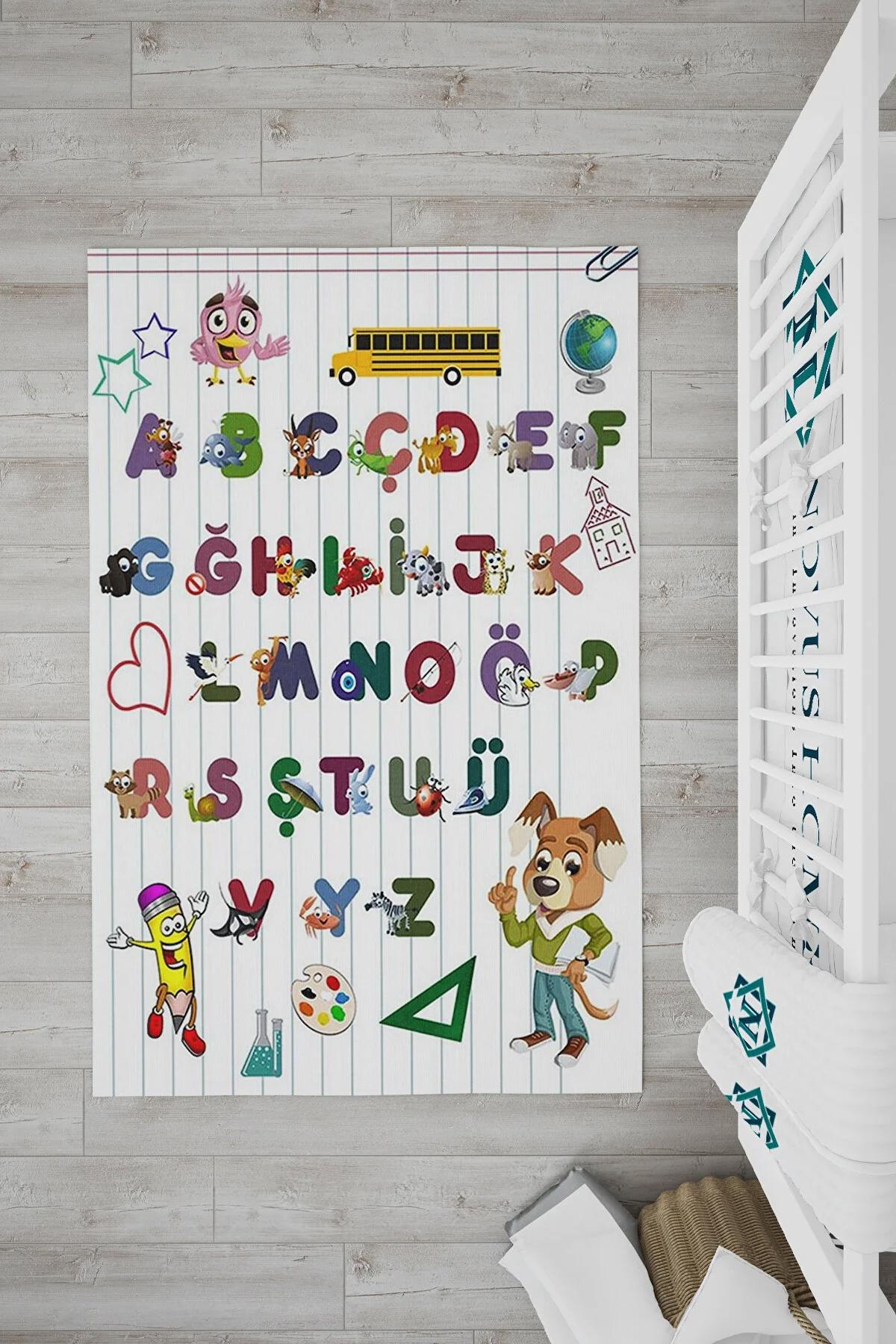 Novus Home Punto Serisi Krem 7 mm Polyester Antibakteriyel-Toz Tutmaz-Yalıtıma Yardımcı Yıkanabilir İnce Kaymaz Taban Dikdörtgen Makine Dokuma Çocuk Odası Halısı 140x200 cm