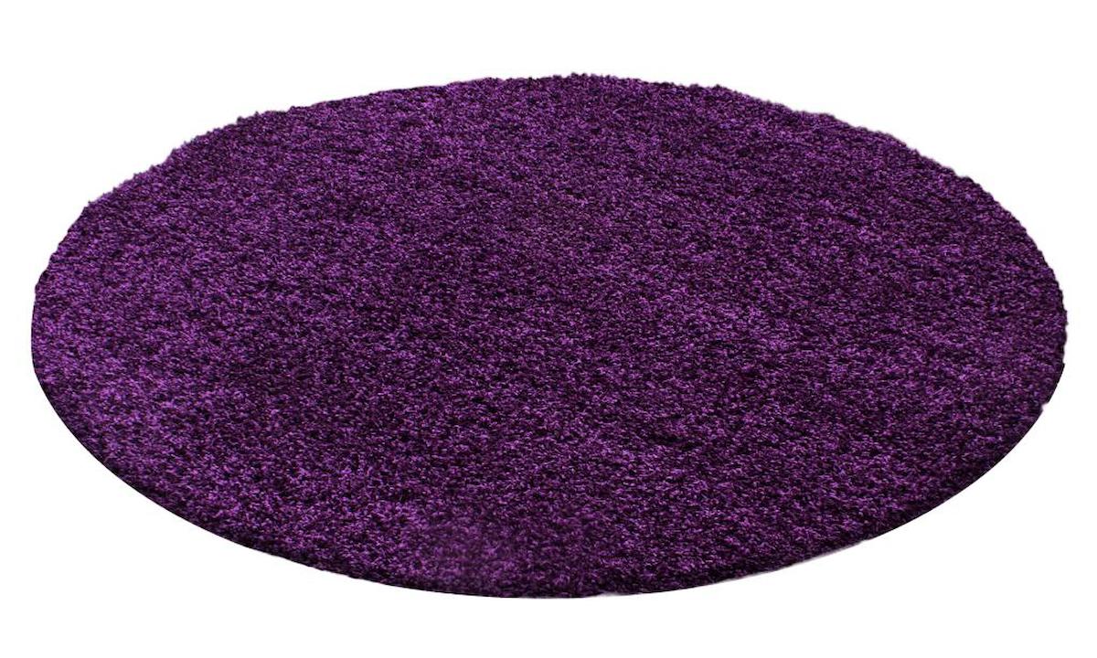 Red Halı Life 1500 Lila 30 mm Polipropilen Toz Tutmaz Yıkanabilir Kalın Kaymaz Yuvarlak Makine Dokuma Salon Halısı 120x200 cm